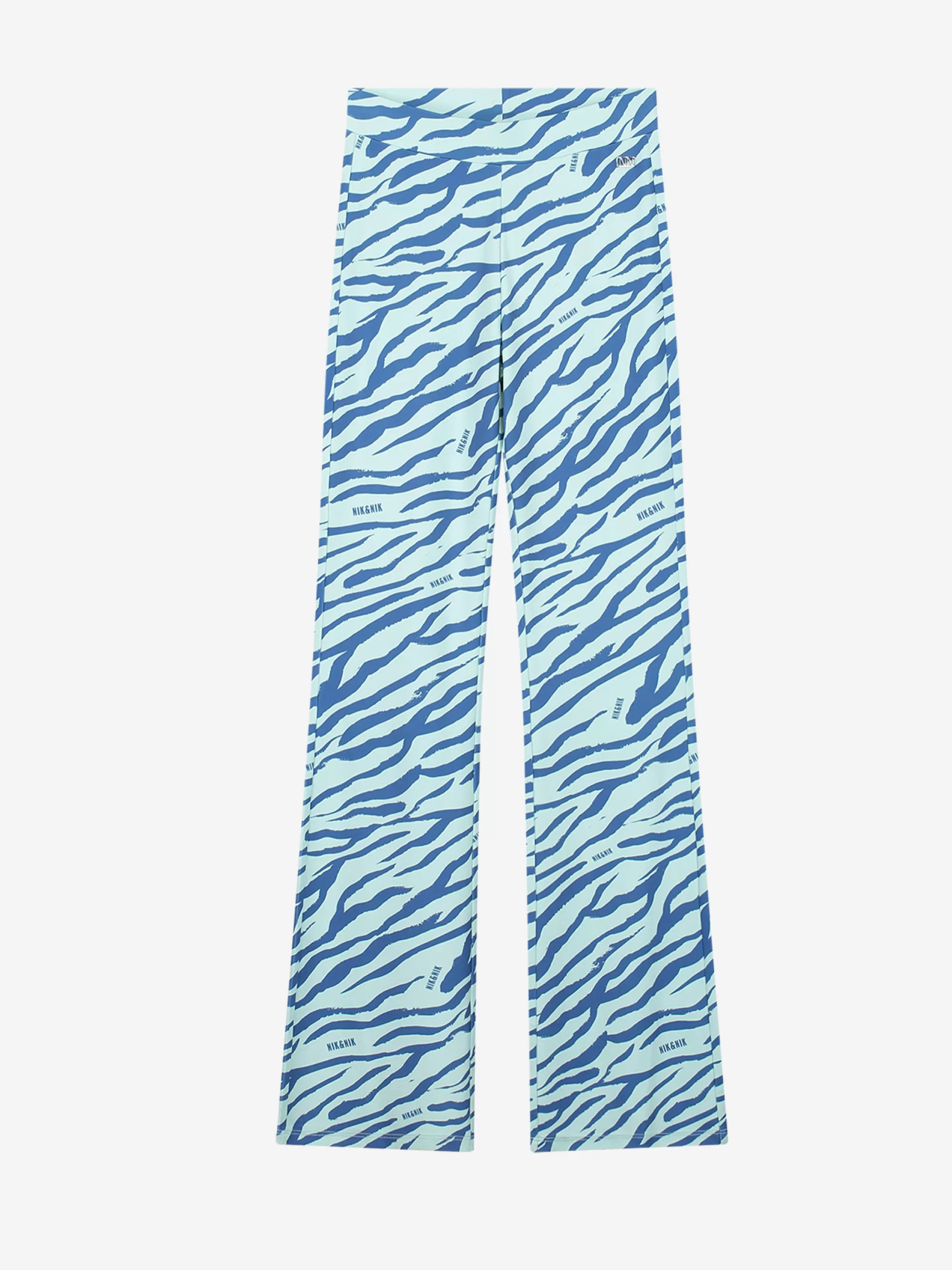 FIFTH HOUSE Broeken & Jeans-Flared broek met zebra print Oceanmint