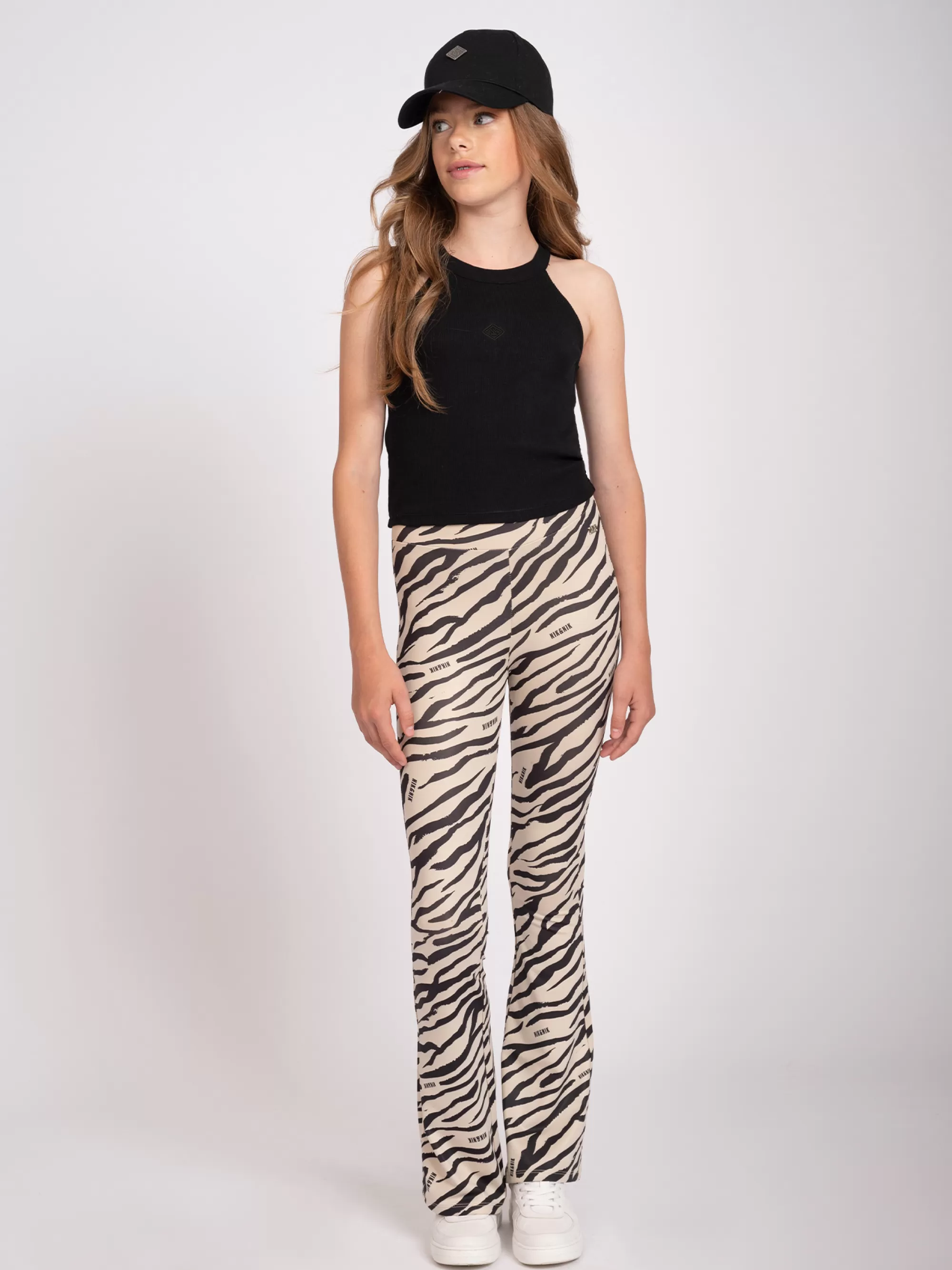 FIFTH HOUSE Broeken & Jeans-Flared broek met zebra print Kit