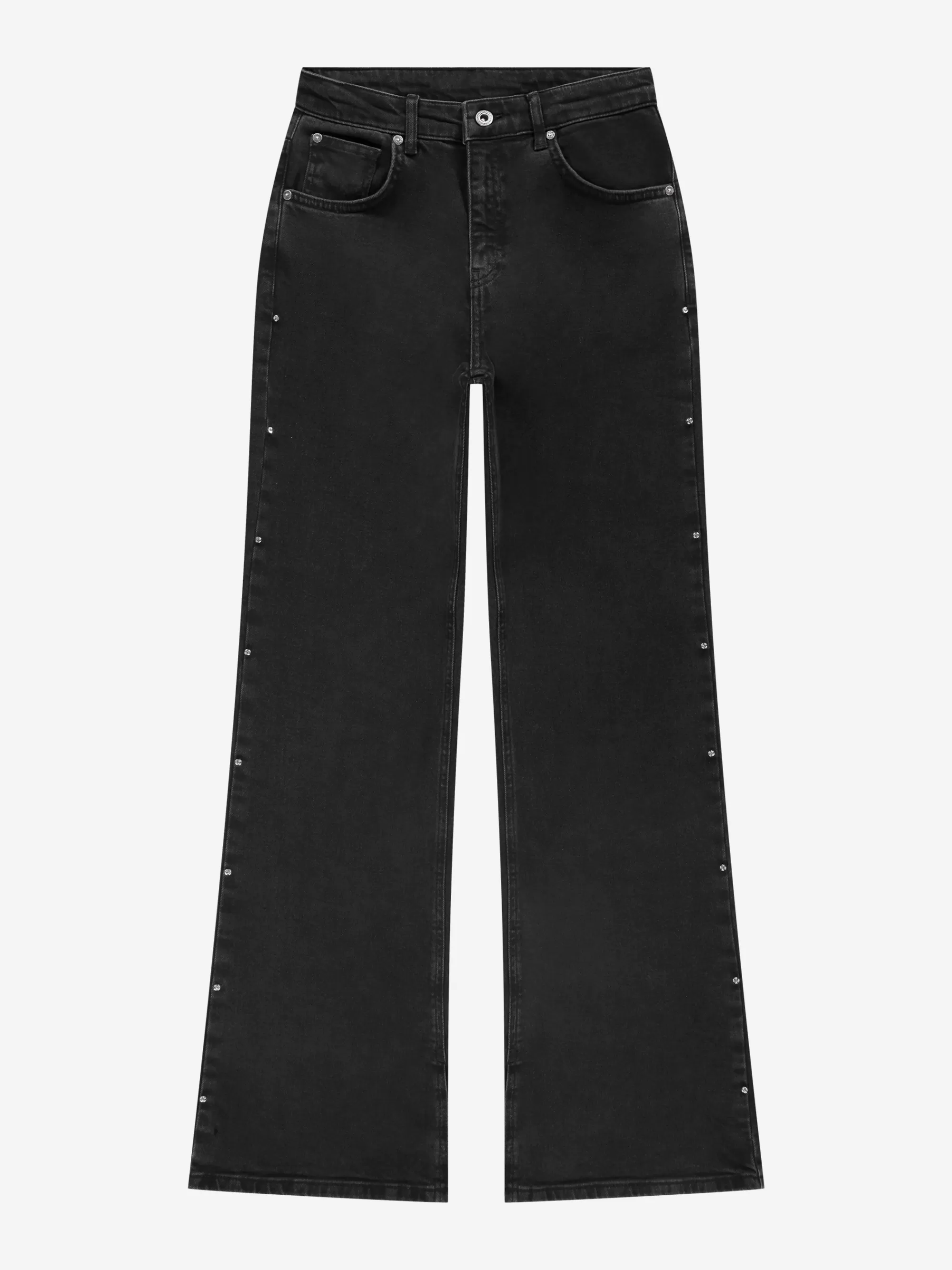 FIFTH HOUSE Broeken & Jeans-Flared jeans met studs aan zijkant Washedgrey