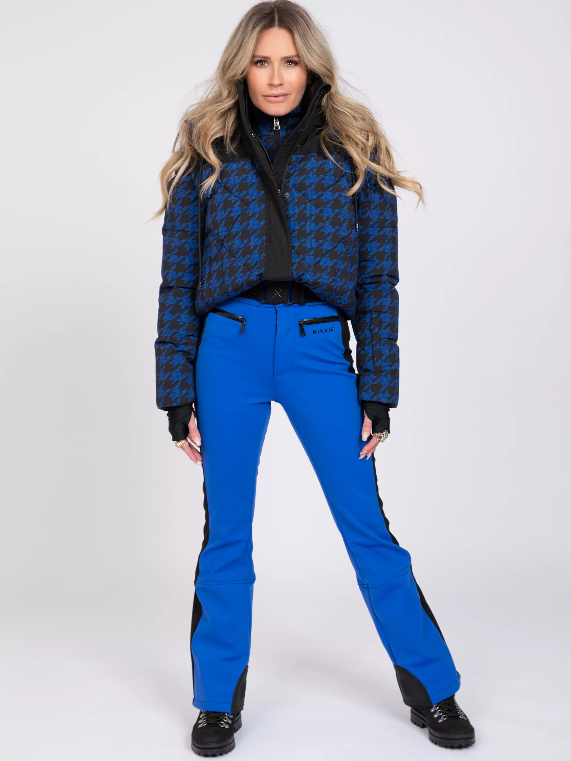 FIFTH HOUSE Skiwear-Flared ski broek met elastische riem Dazzlingblue