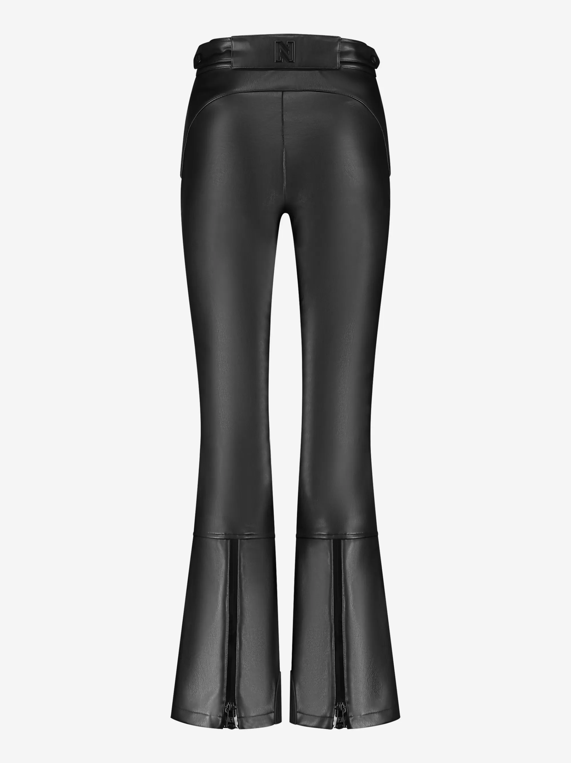 FIFTH HOUSE Skiwear-Flared ski broek met leren look Black