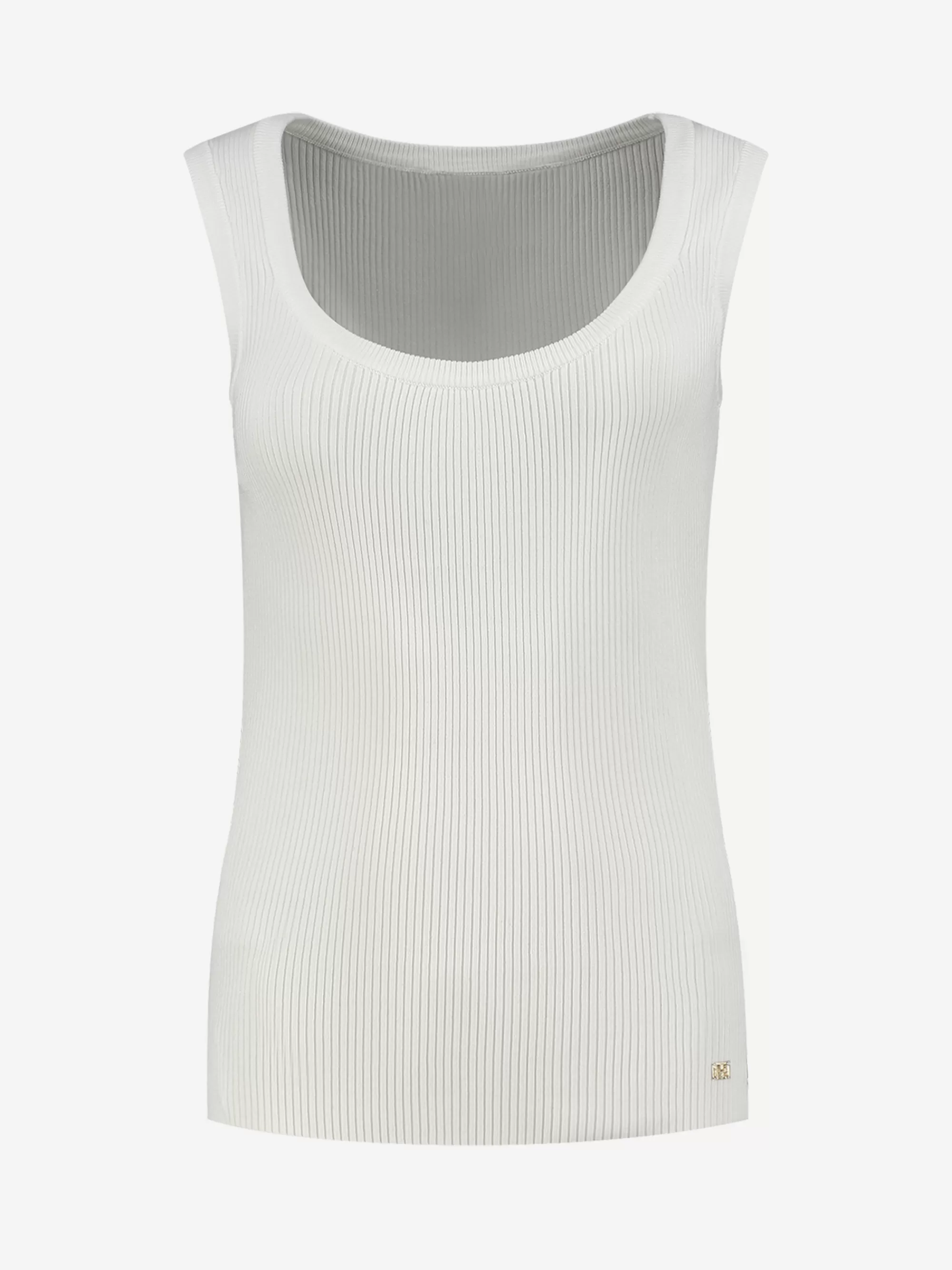 FIFTH HOUSE Tops-Geribbelde tank top Starwhite