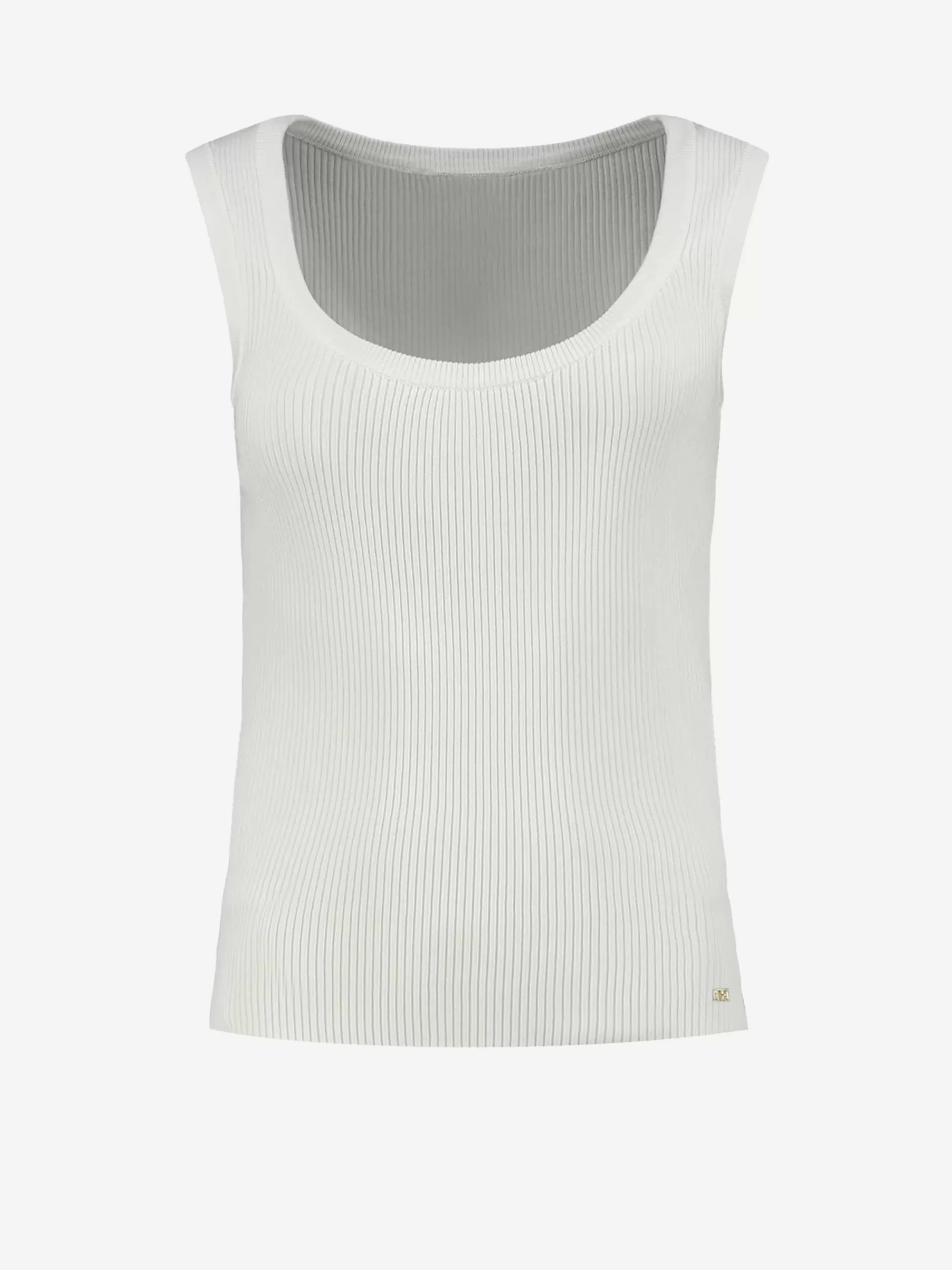 FIFTH HOUSE Tops-Geribbelde tank top Brightwhite