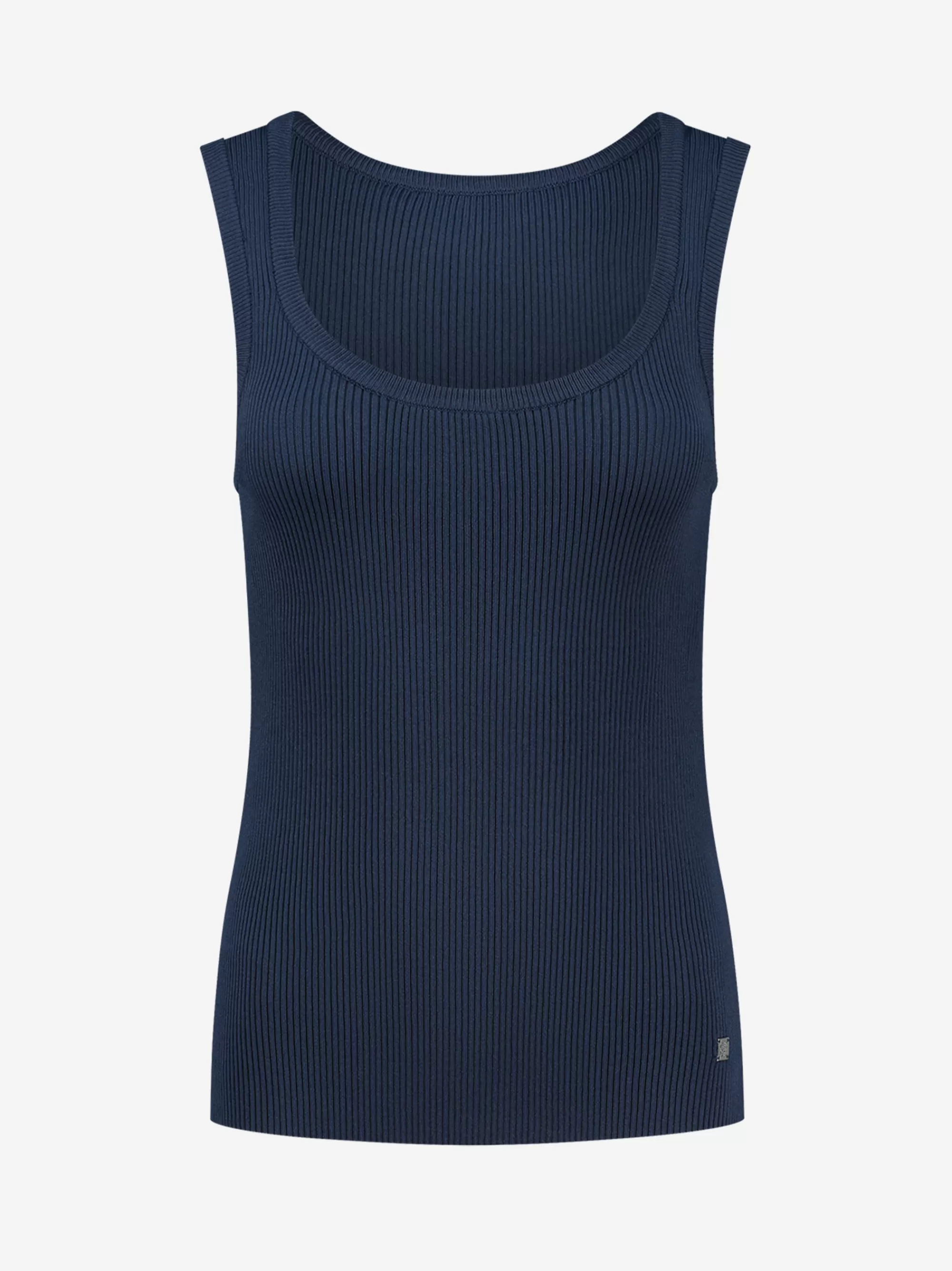 FIFTH HOUSE Tops-Geribbelde tank top Navynight