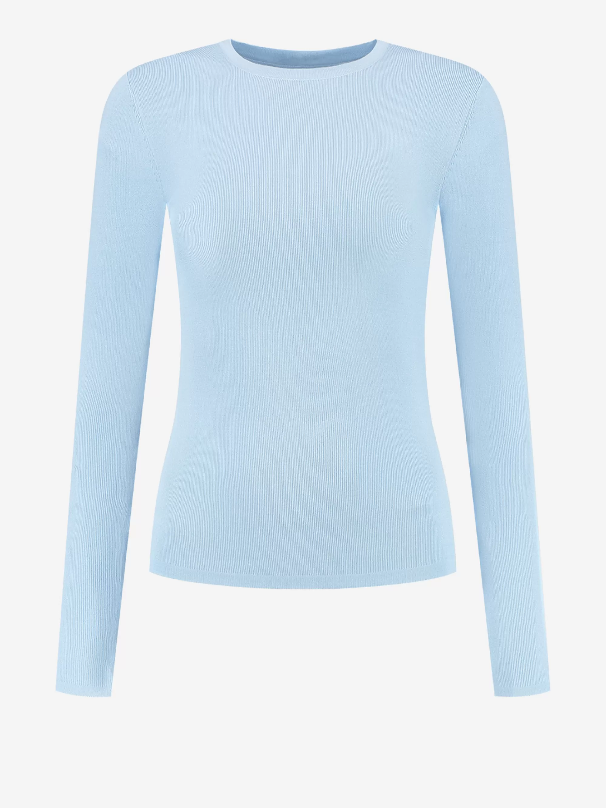 FIFTH HOUSE Tops-Geribbelde top met lange mouwen Powderblue