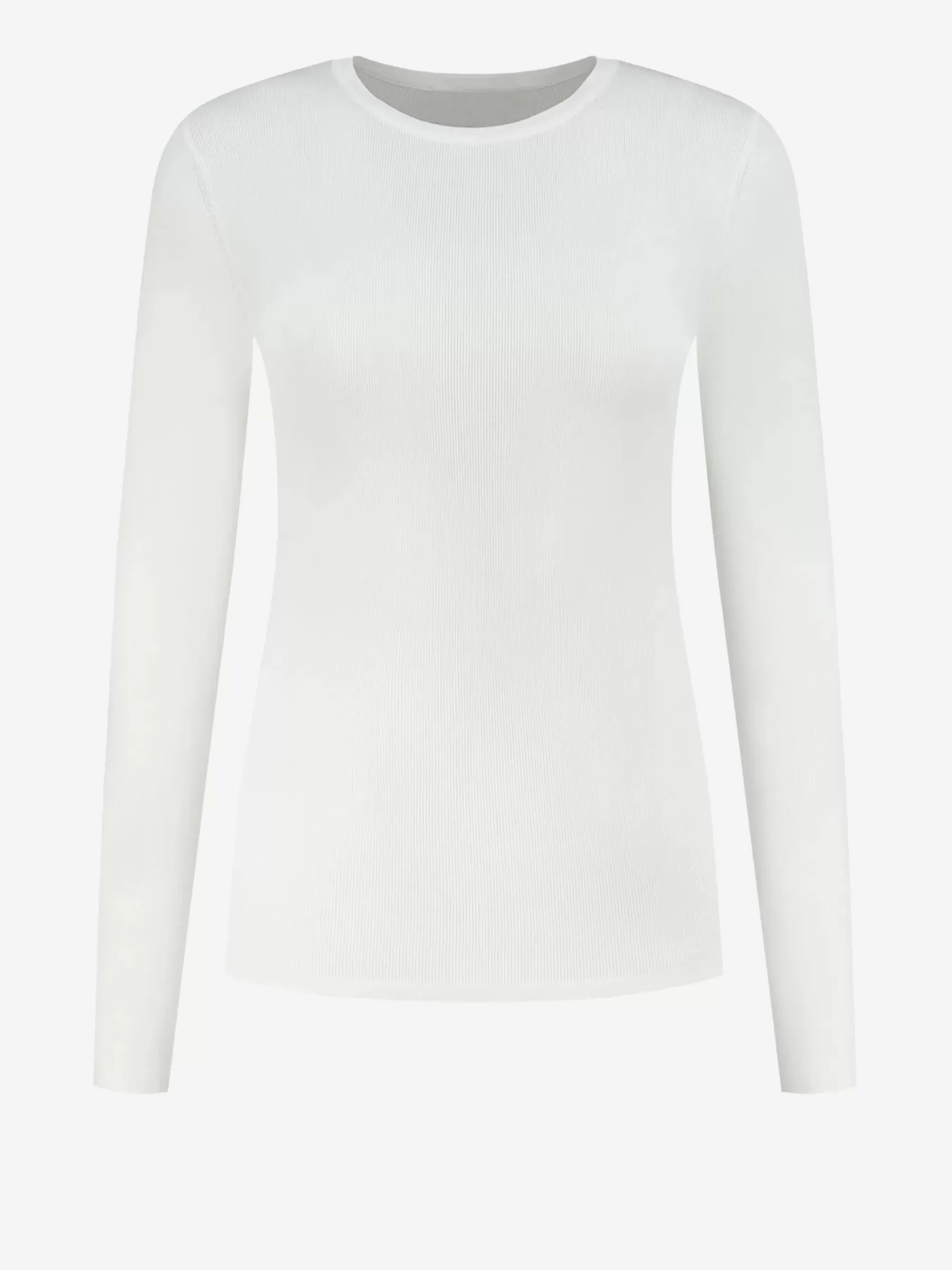 FIFTH HOUSE Tops-Geribbelde top met lange mouwen Offwhite