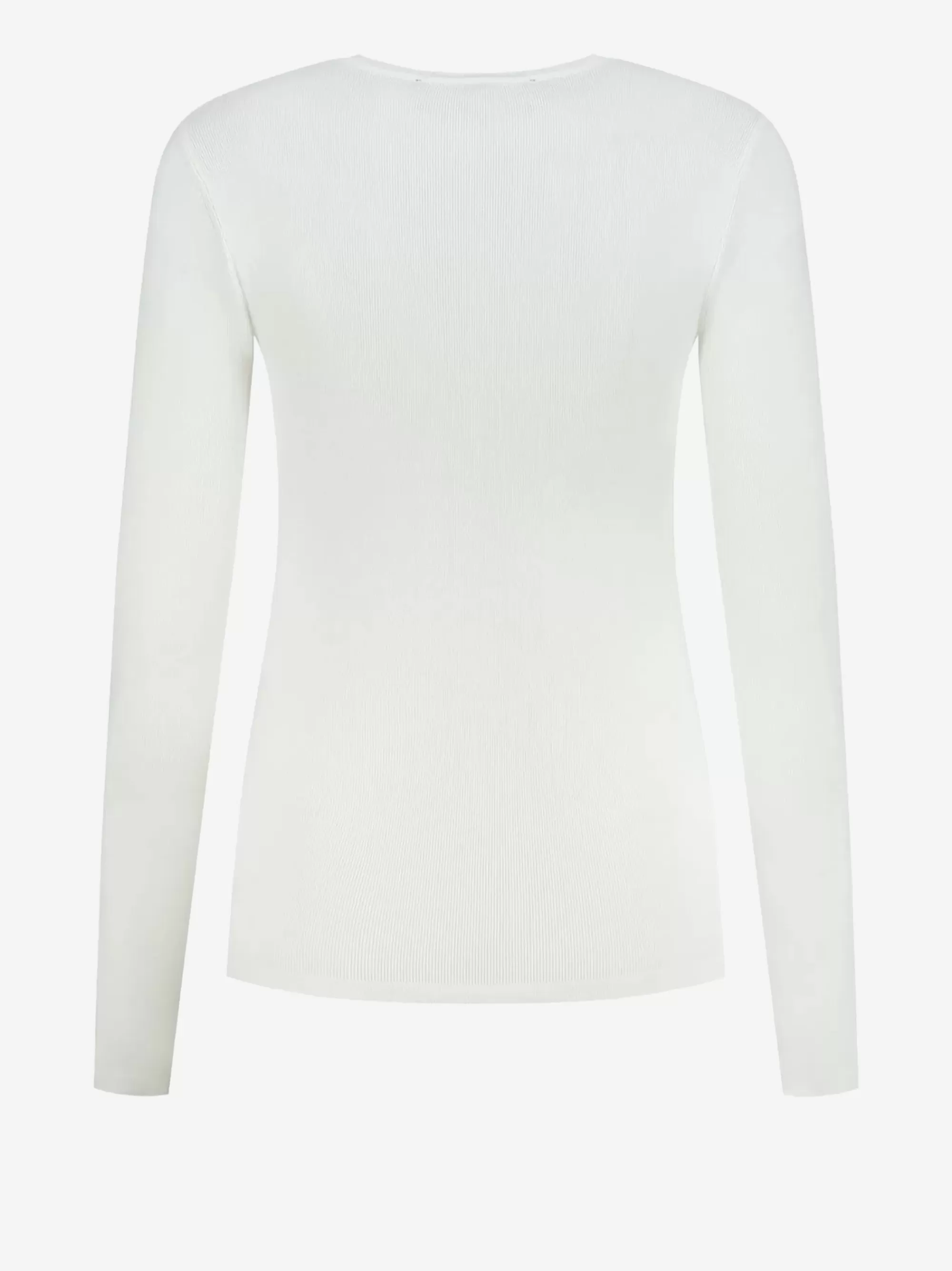 FIFTH HOUSE Tops-Geribbelde top met lange mouwen Offwhite