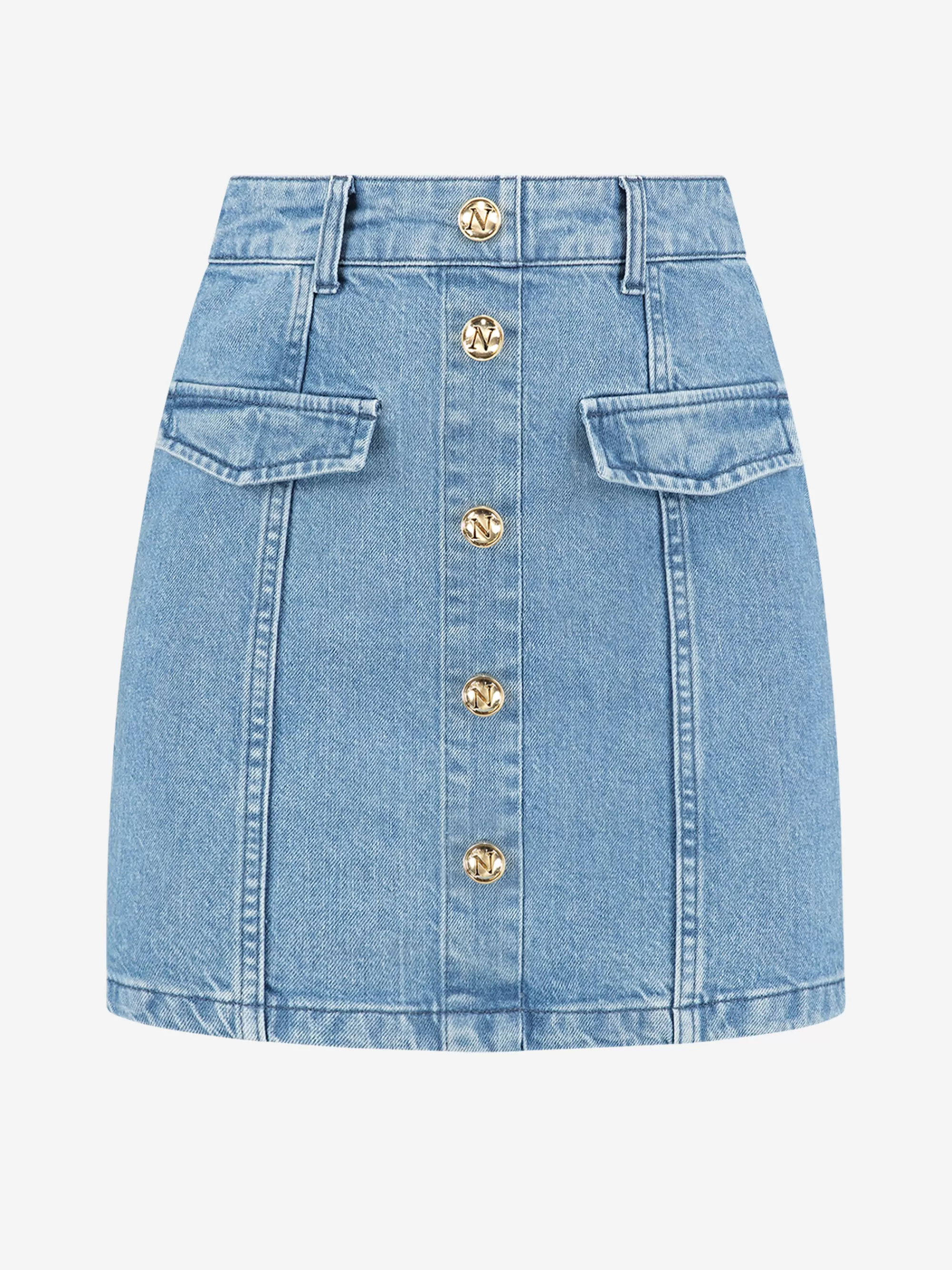 FIFTH HOUSE Rokken-High rise denim rok Bluedenim