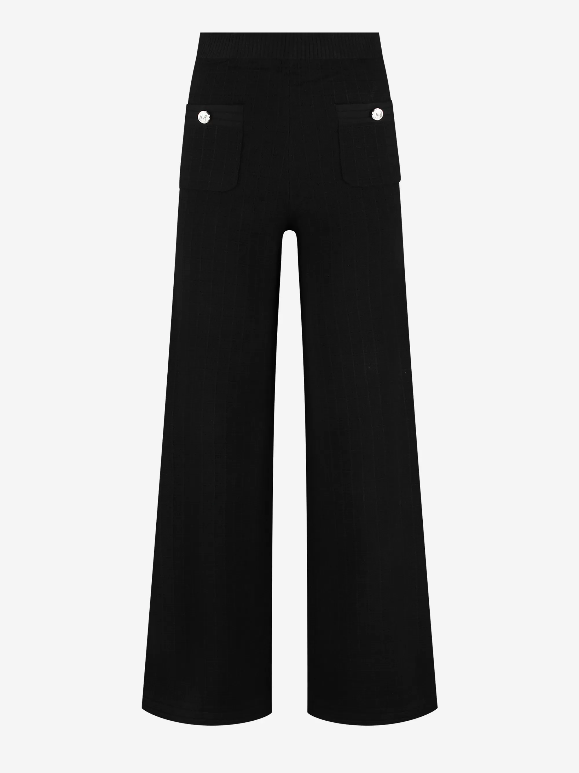 FIFTH HOUSE Sets & Co-ords | Broeken & Jeans-High waist pantalon met elastische tailleband Black