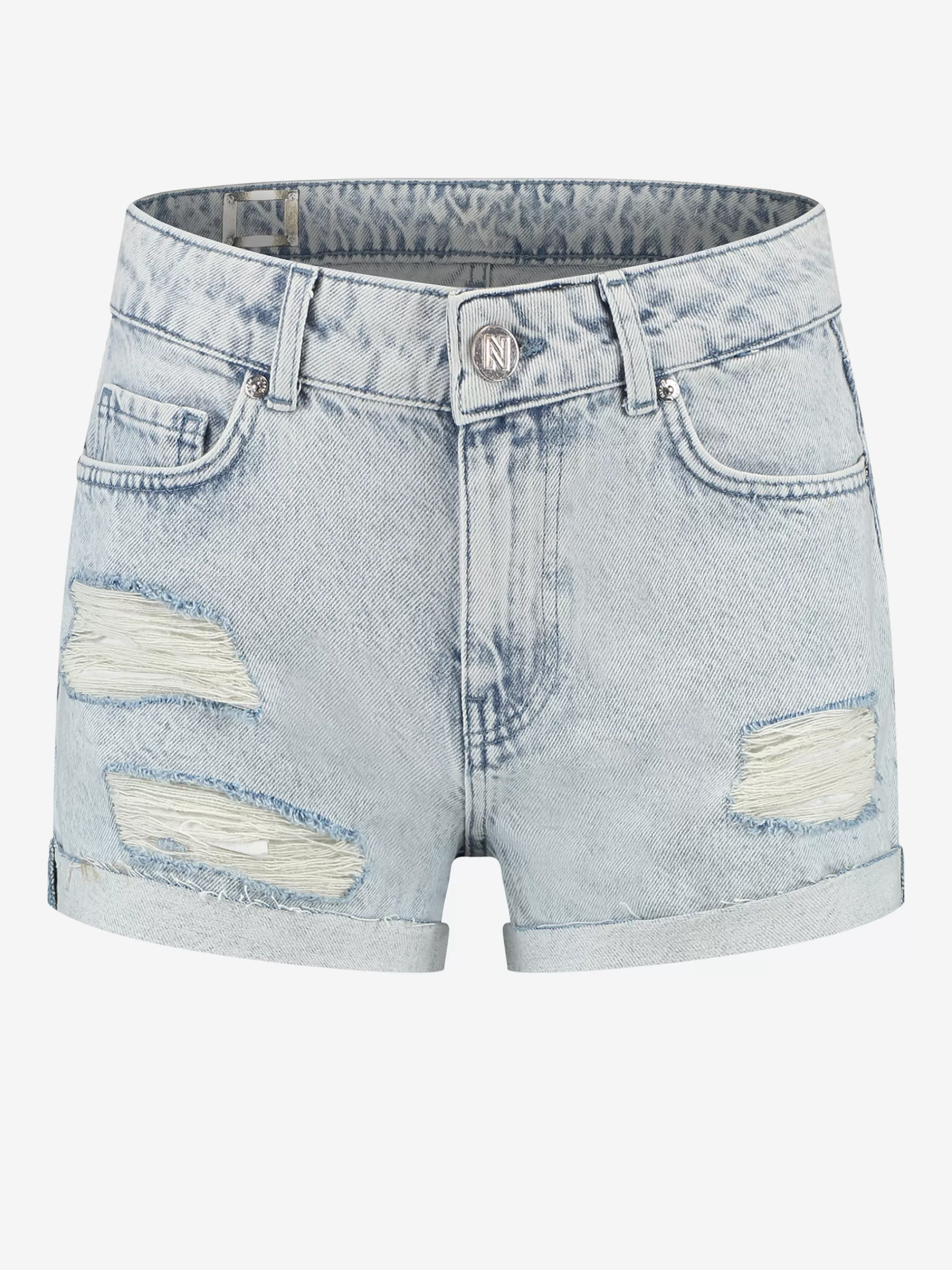 FIFTH HOUSE Shorts-Hoge denim short Lightblue