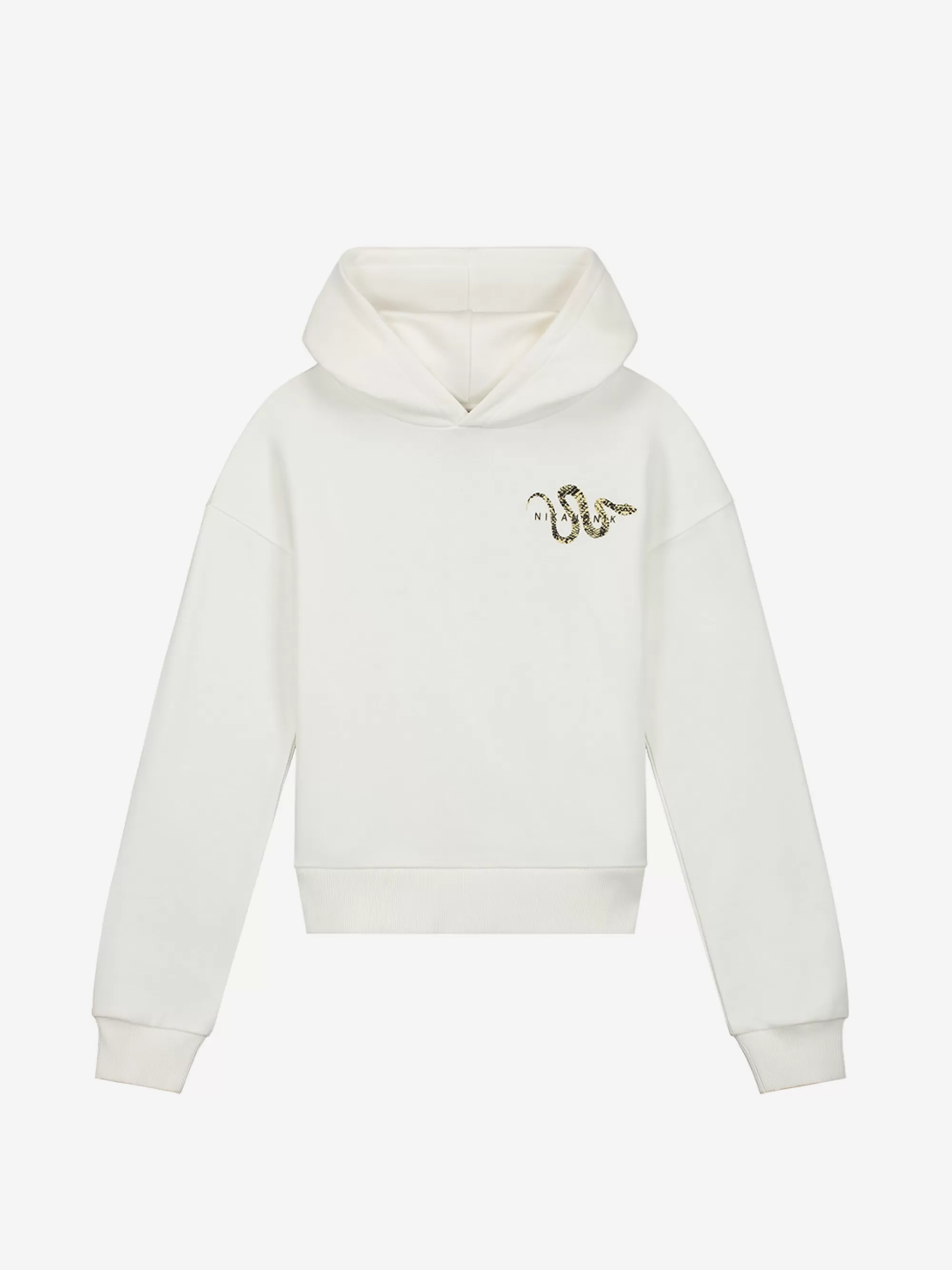 FIFTH HOUSE Truien & Vesten-Hoodie met grafische slangenprint Offwhite/oat