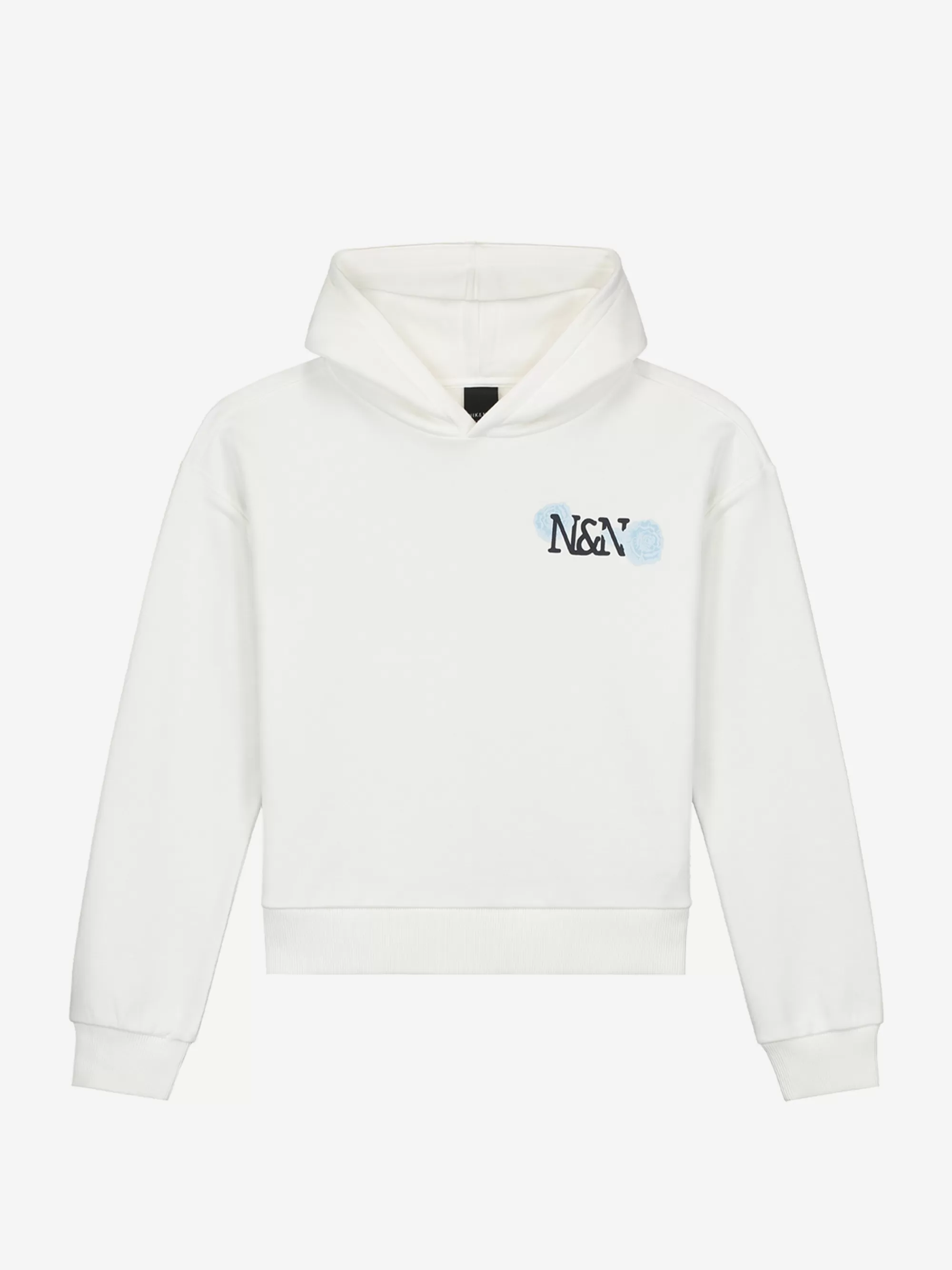 FIFTH HOUSE Truien & Vesten-Hoodie met graphic logo Offwhite/skyblue