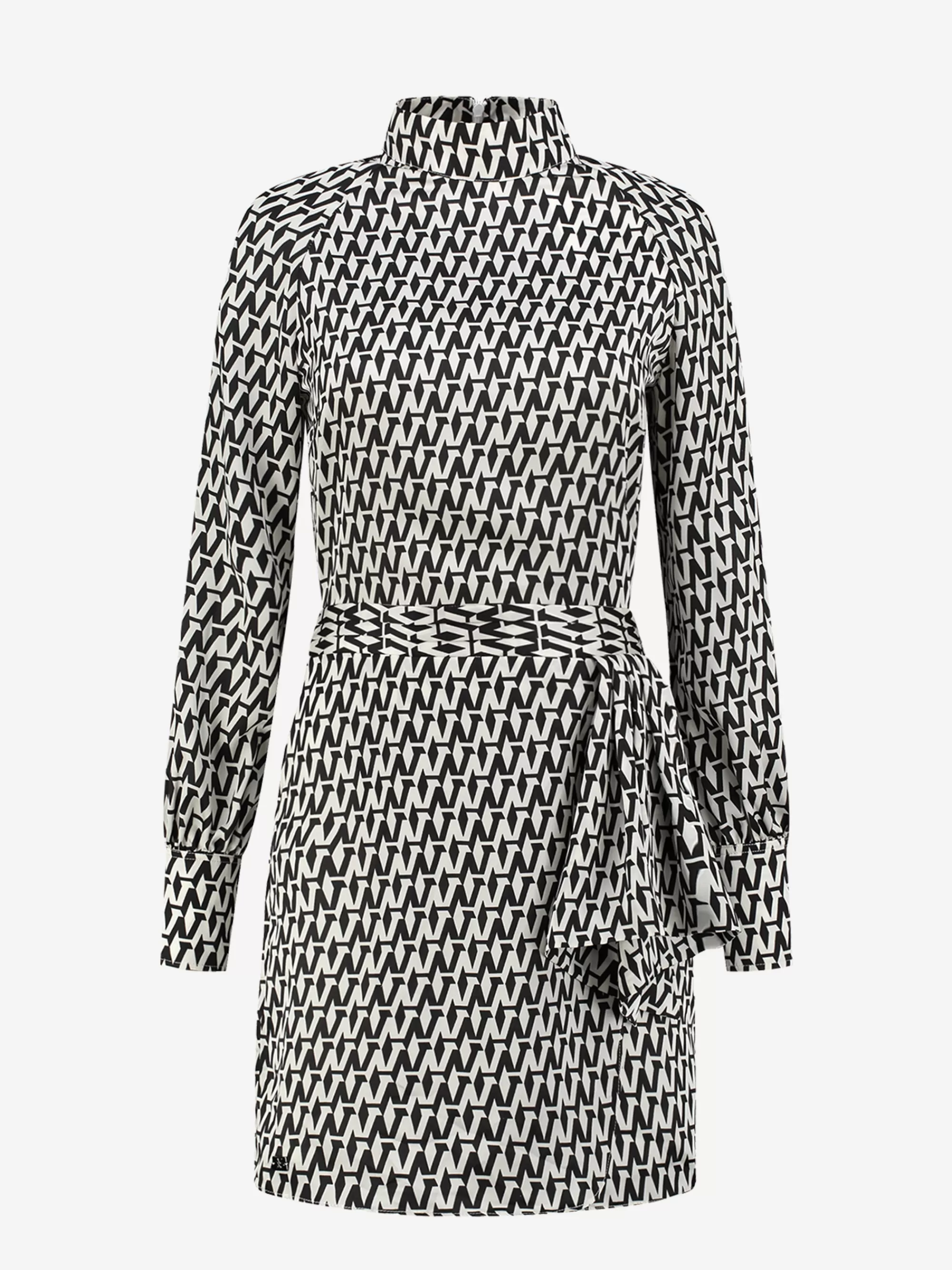 FIFTH HOUSE Jurken-Jurk met All-over print Black/starwhite