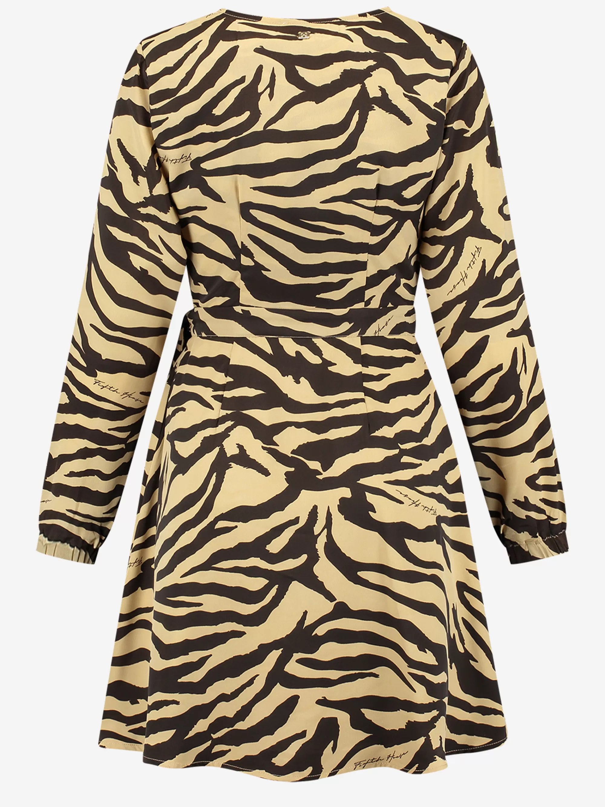 FIFTH HOUSE Jurken-Jurk met leopard print Camel