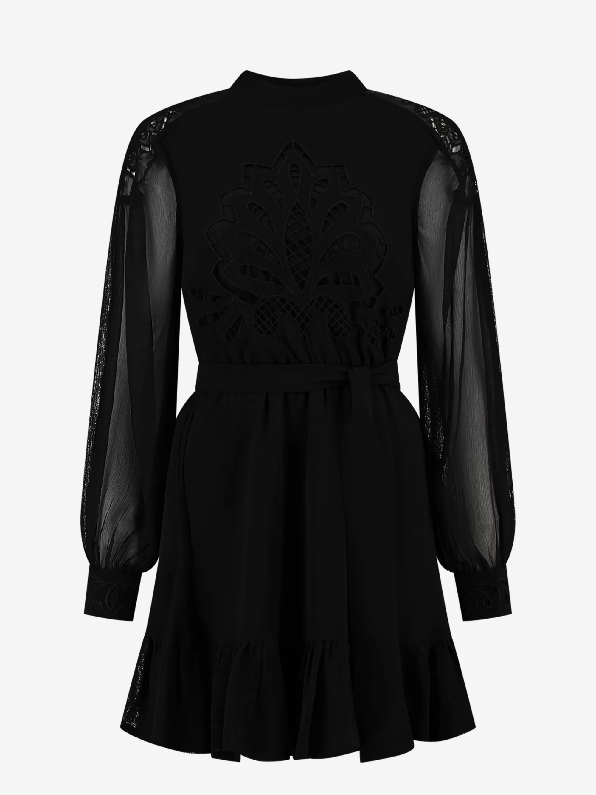 FIFTH HOUSE Jurken-Jurk met mesh Black