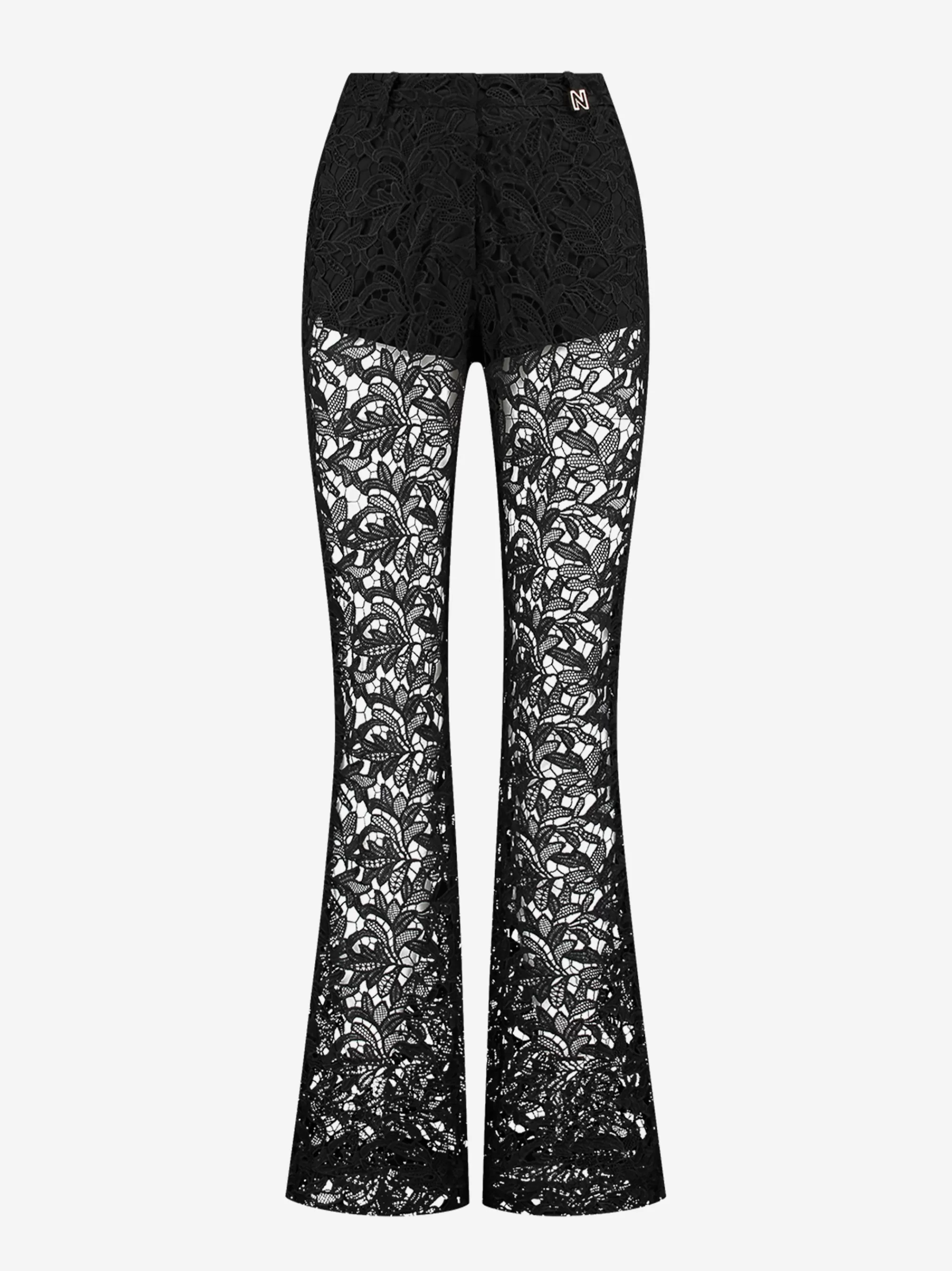 FIFTH HOUSE Broeken & Jeans-Kanten broek Black