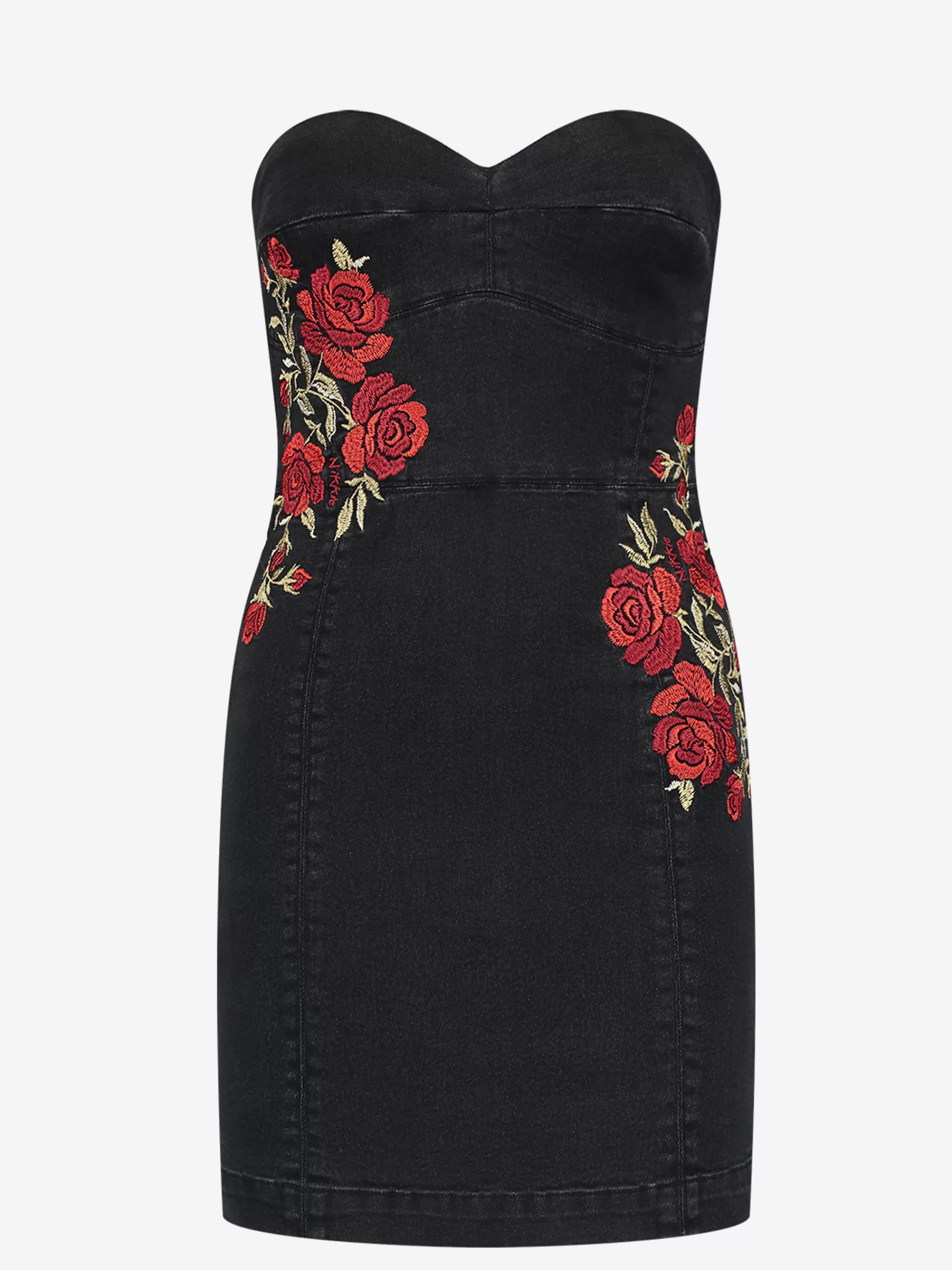 FIFTH HOUSE Jurken-Korte jurk met embroidery Black