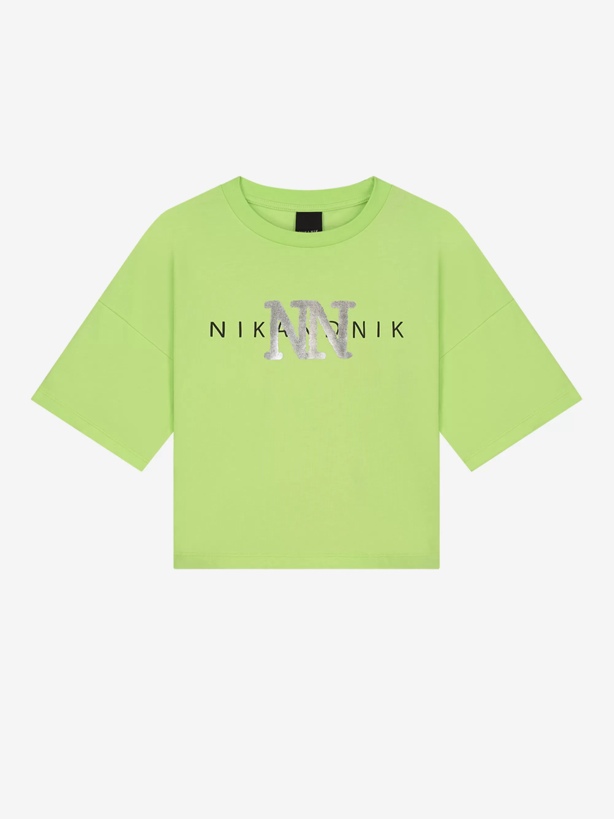 FIFTH HOUSE T-shirts-Korte T-shirt met NN print Splashgreen