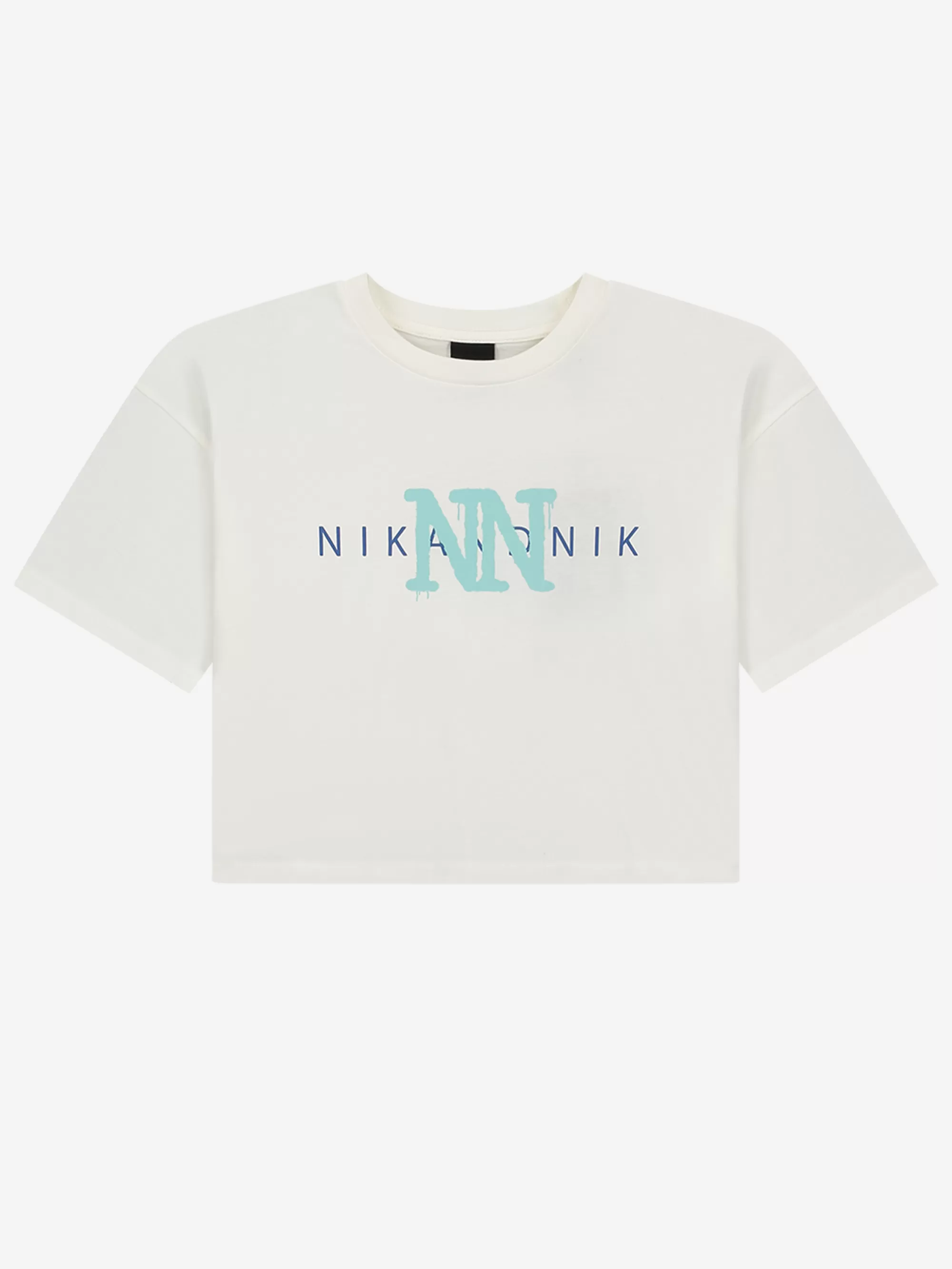 FIFTH HOUSE T-shirts-Korte T-shirt met NN print Offwhite