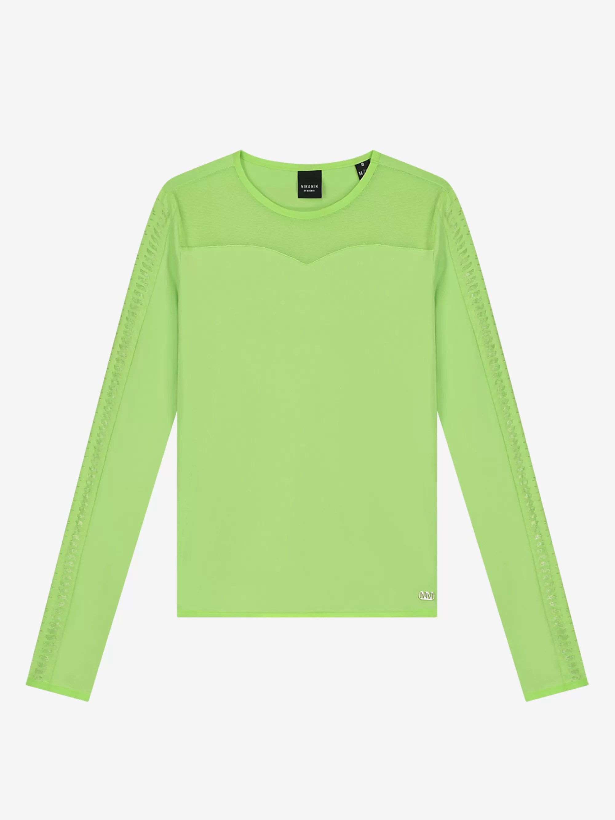 FIFTH HOUSE Tops-Lange mouwen T-shirt met detail Splashgreen