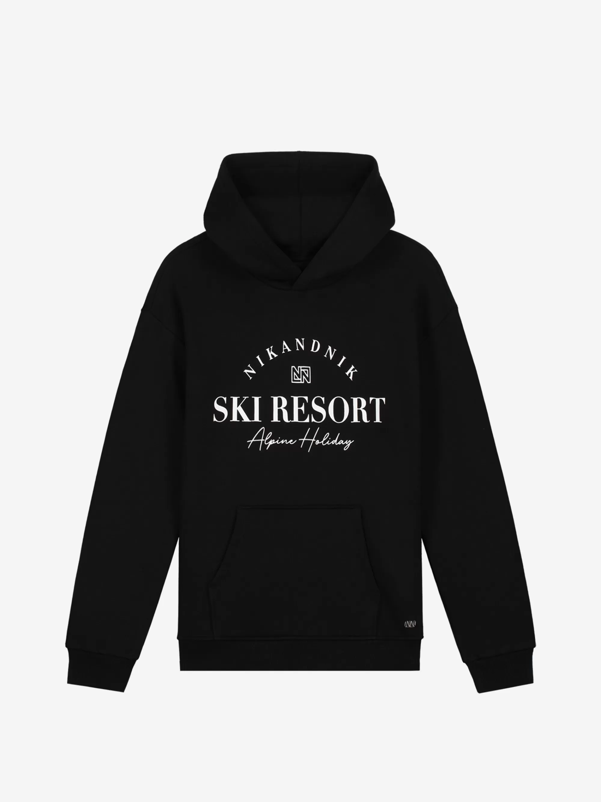 FIFTH HOUSE Skiwear | Truien & Vesten-Losvallende hoodie met grafische print Black