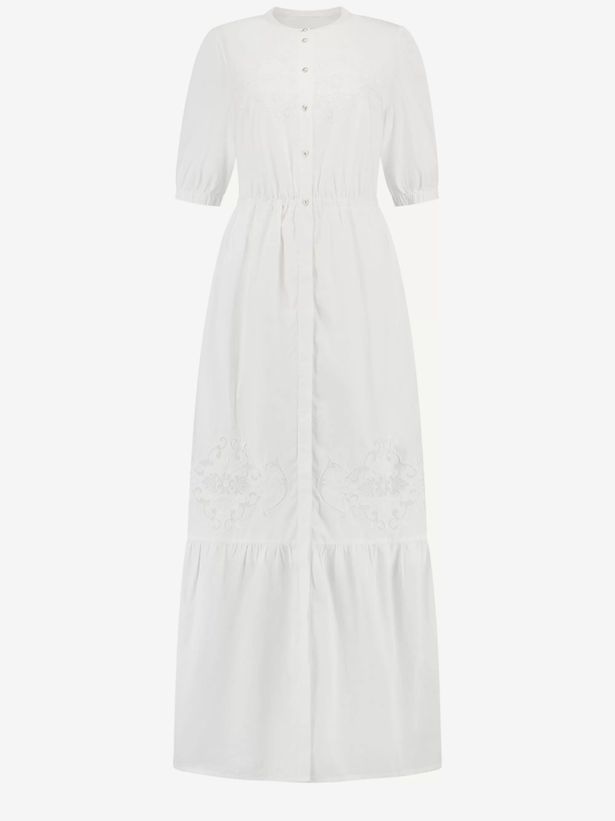 FIFTH HOUSE Jurken-Maxi jurk met embroidery Starwhite