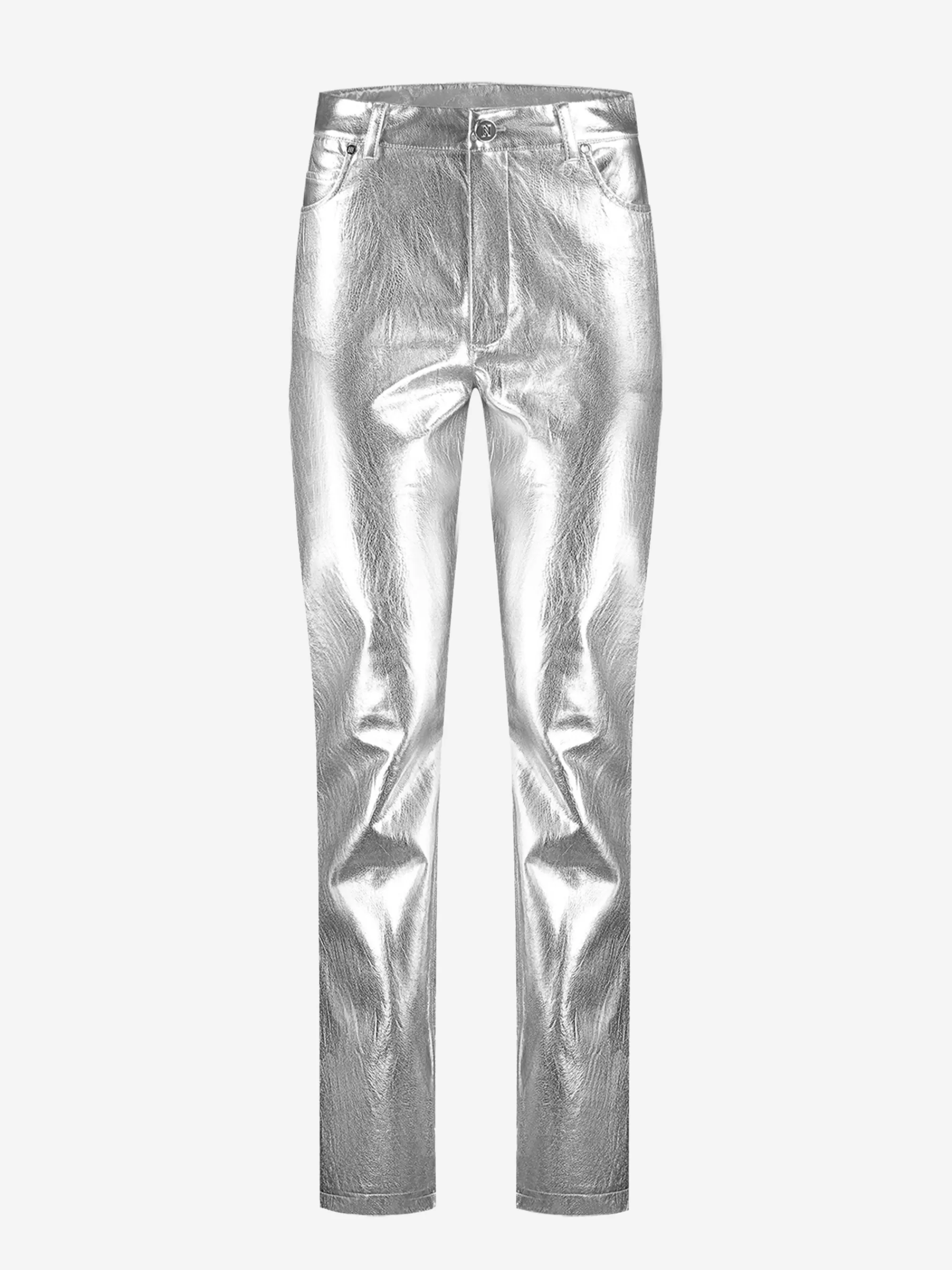 FIFTH HOUSE Broeken & Jeans-Metallic broek met rechte pijpen Silver