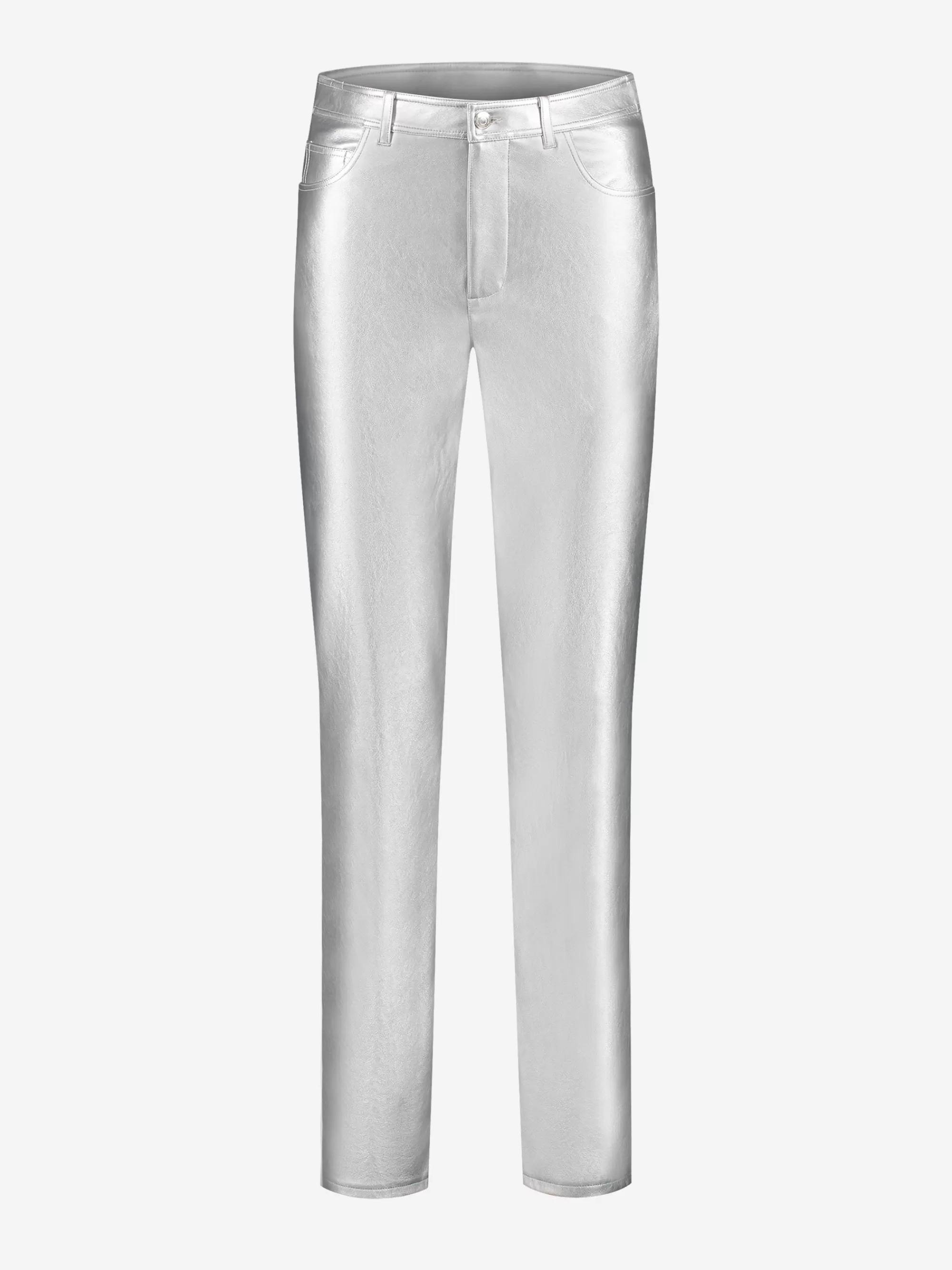 FIFTH HOUSE Broeken & Jeans-Metallic rechte broek Silver