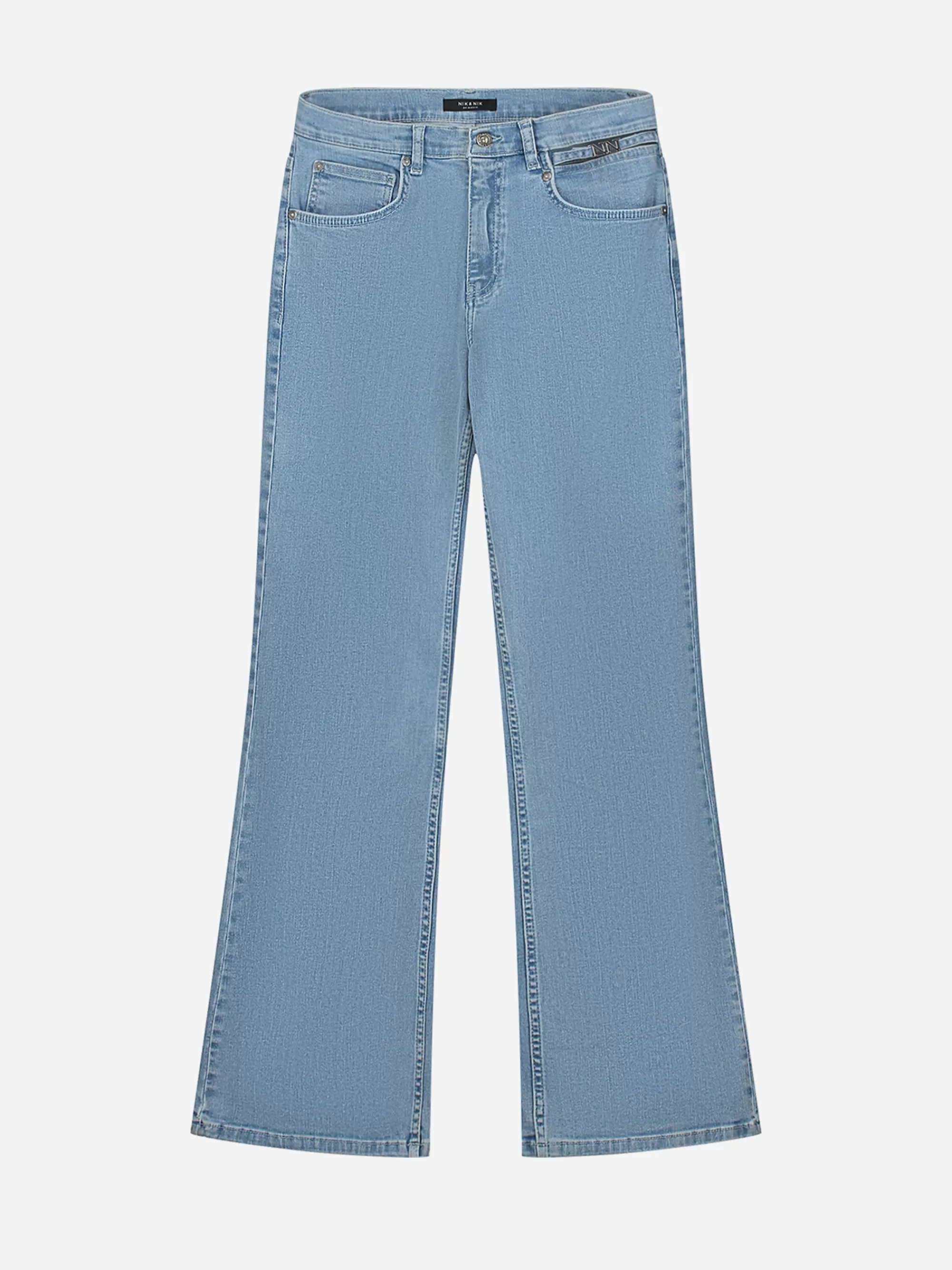 FIFTH HOUSE Broeken & Jeans-Mid rise flared jeans Brightbluewash