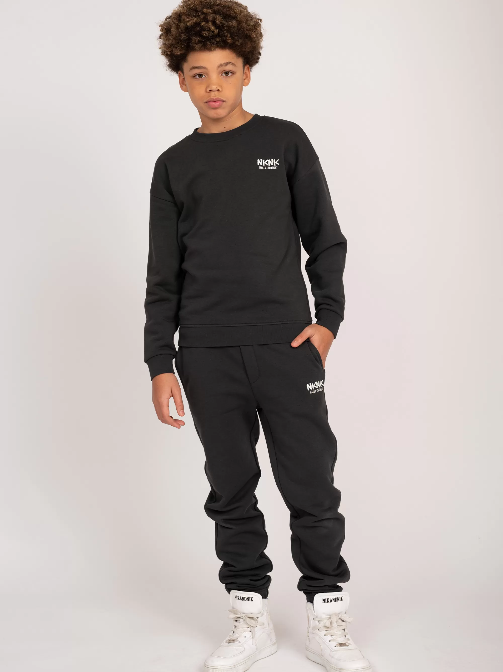 FIFTH HOUSE Broeken & Jeans-Mid rise sweatpants met logo Pirateblack