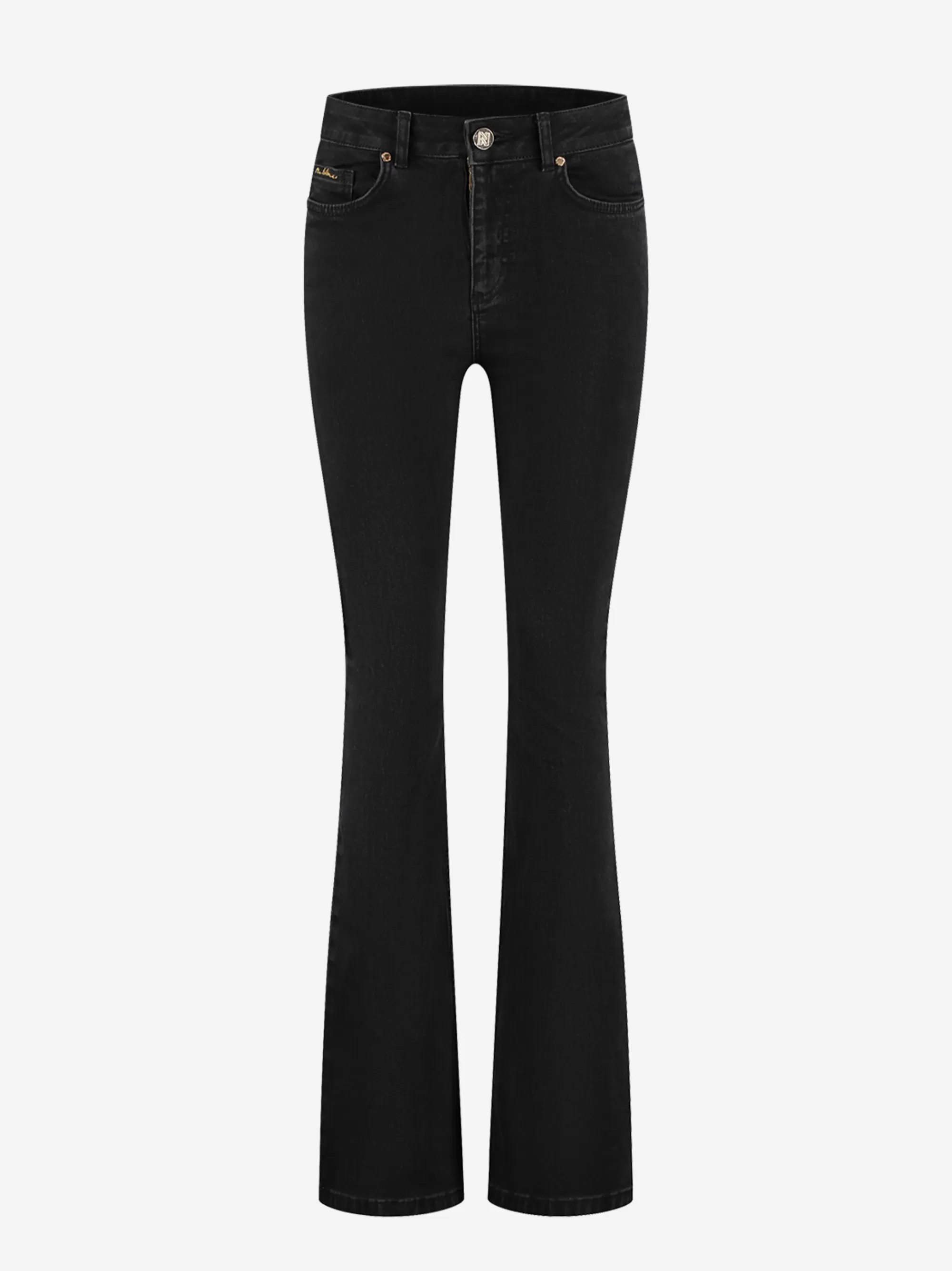 FIFTH HOUSE Broeken & Jeans-Mid waist flared jeans Black