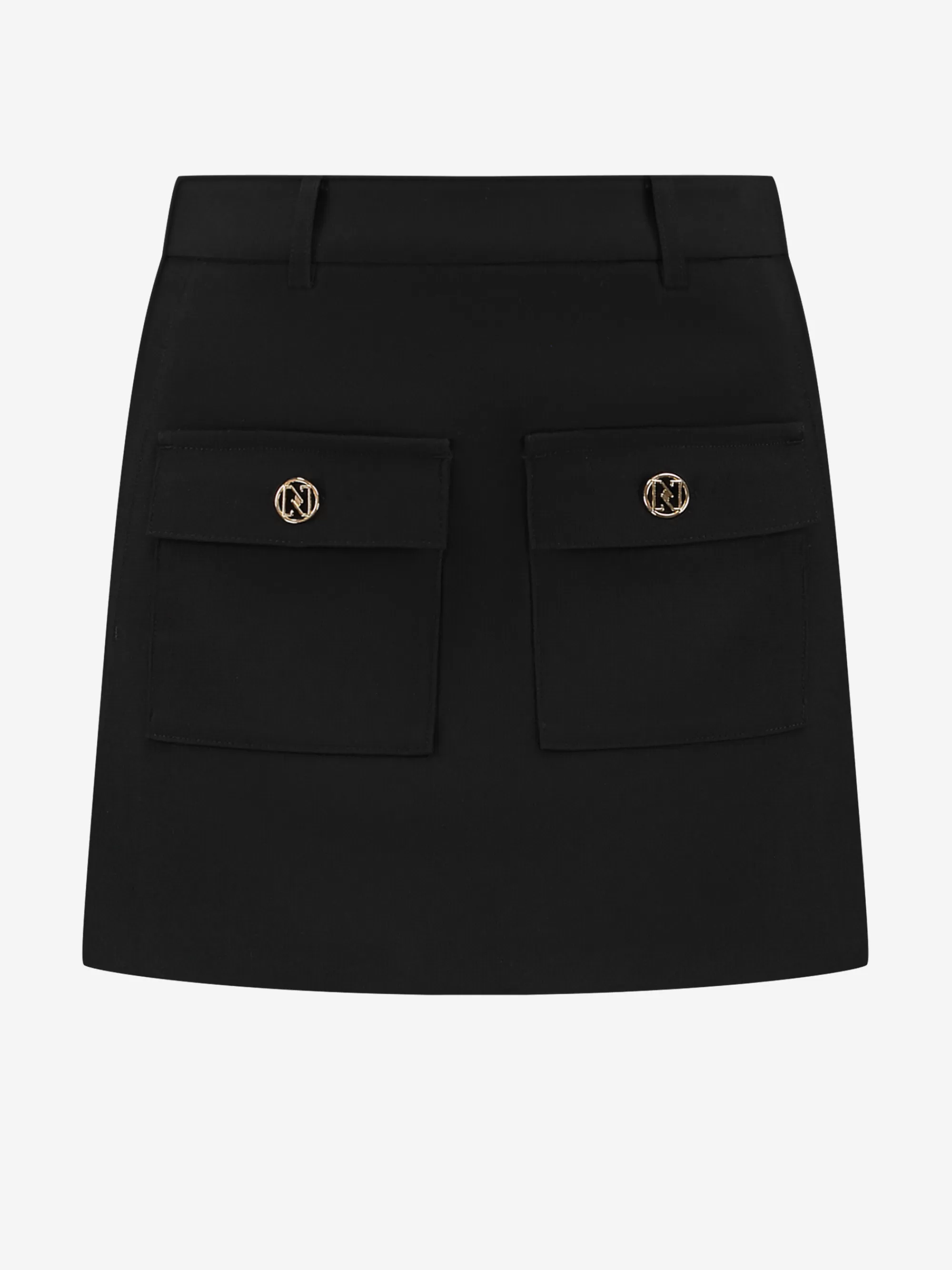 FIFTH HOUSE Shorts | Rokken-Mid waist skort Black