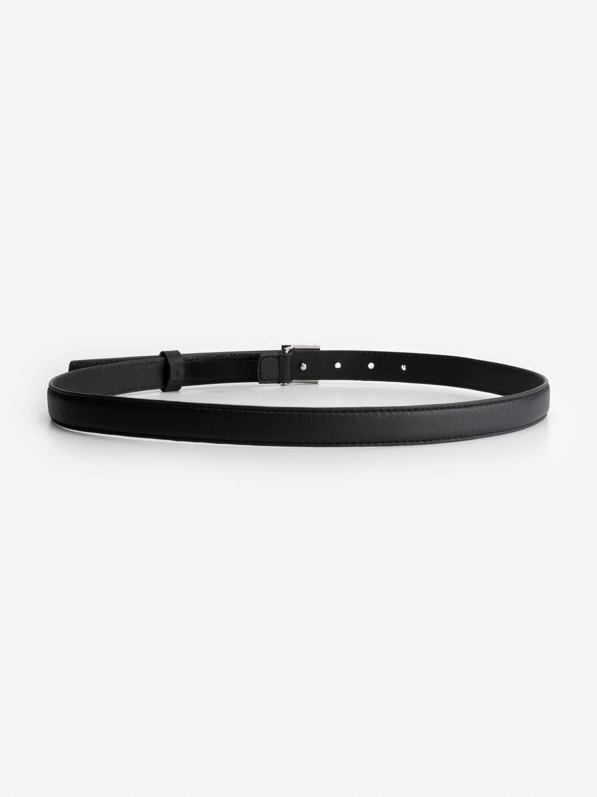 FIFTH HOUSE Riemen-Mini belt met logo gesp Black/silver