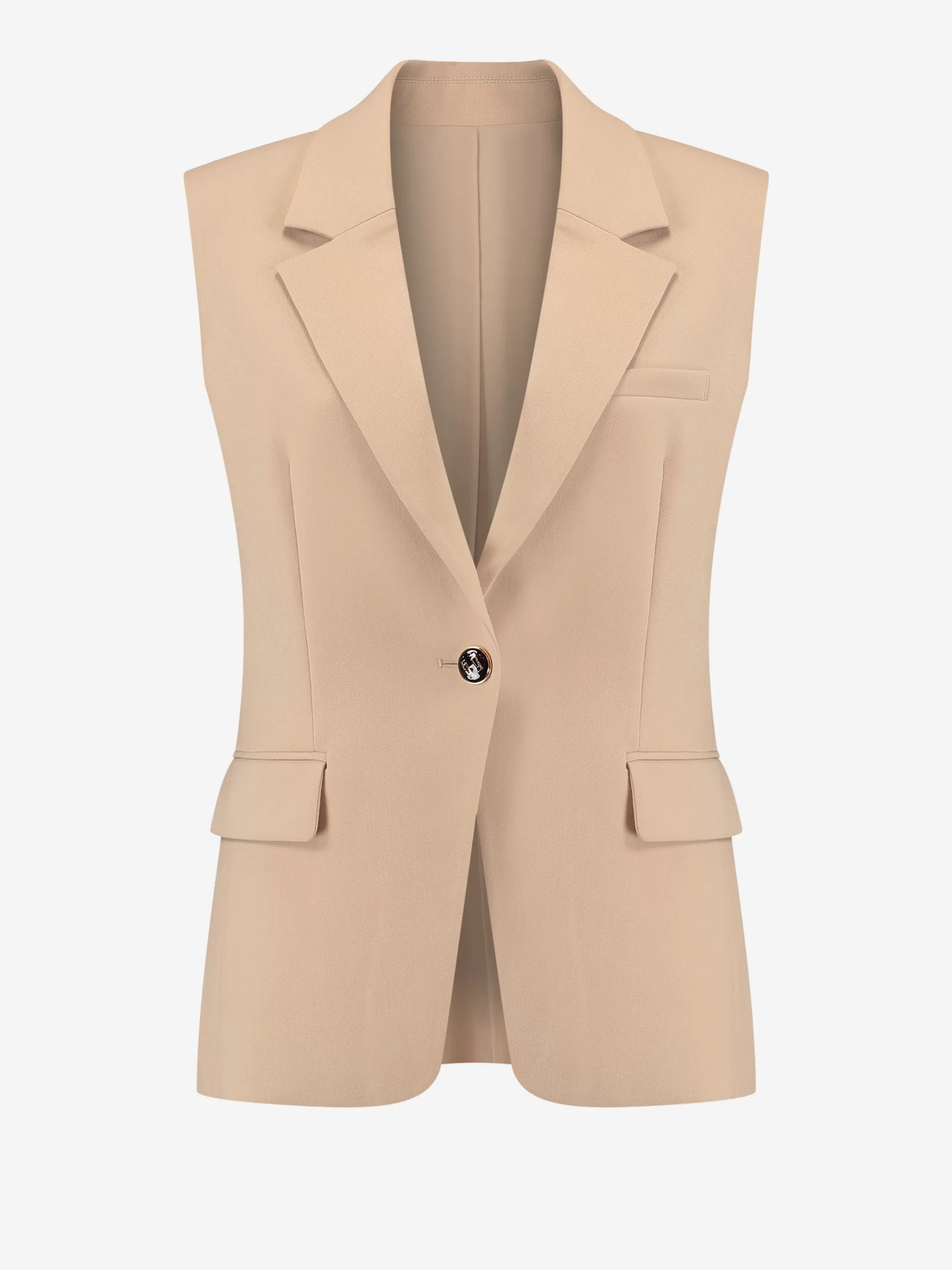 FIFTH HOUSE Sets & Co-ords | Blazers & Gilets-Mouwloze blazer Hummus