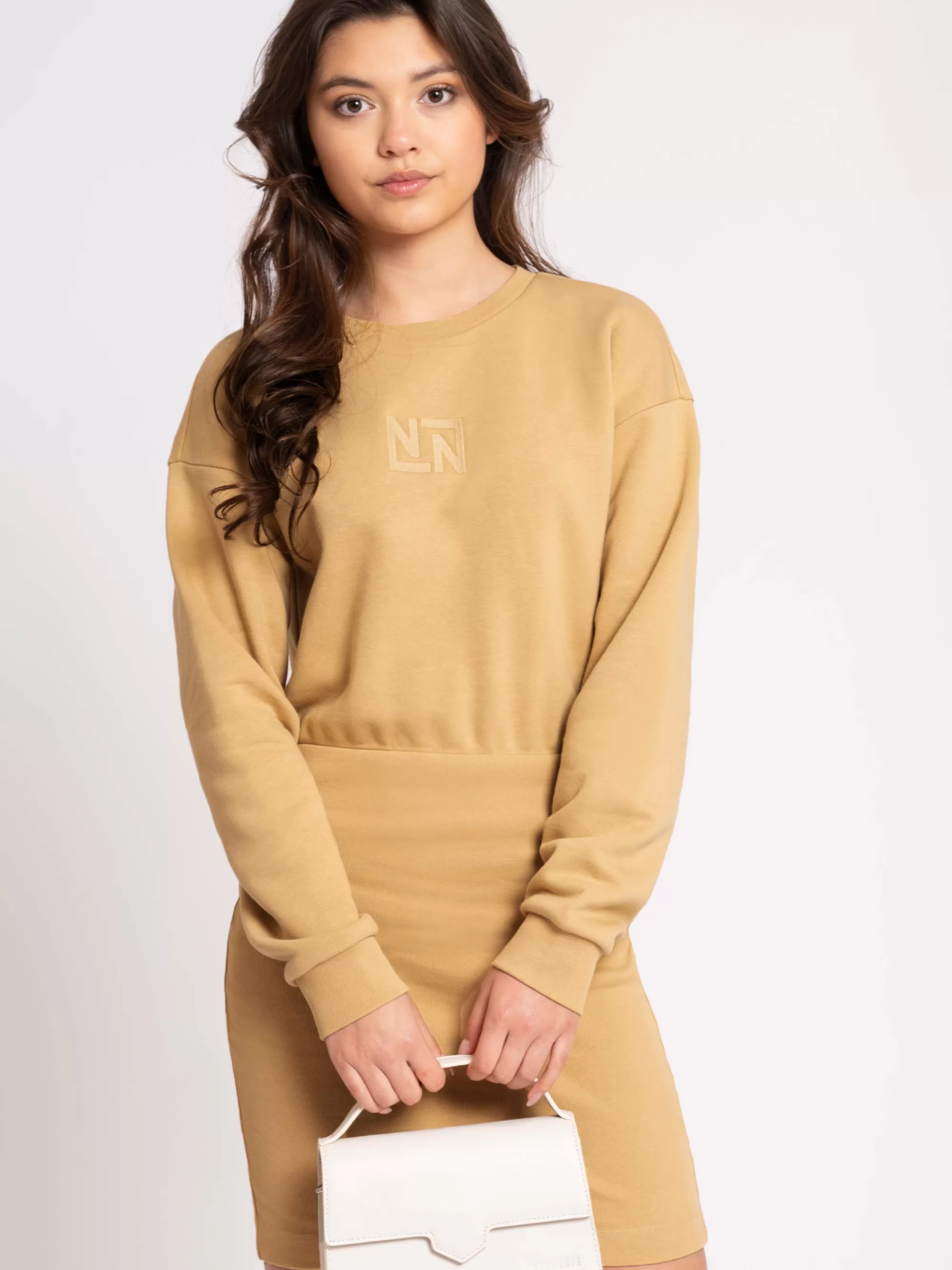 FIFTH HOUSE Jurken-NN Sweatdress Latte