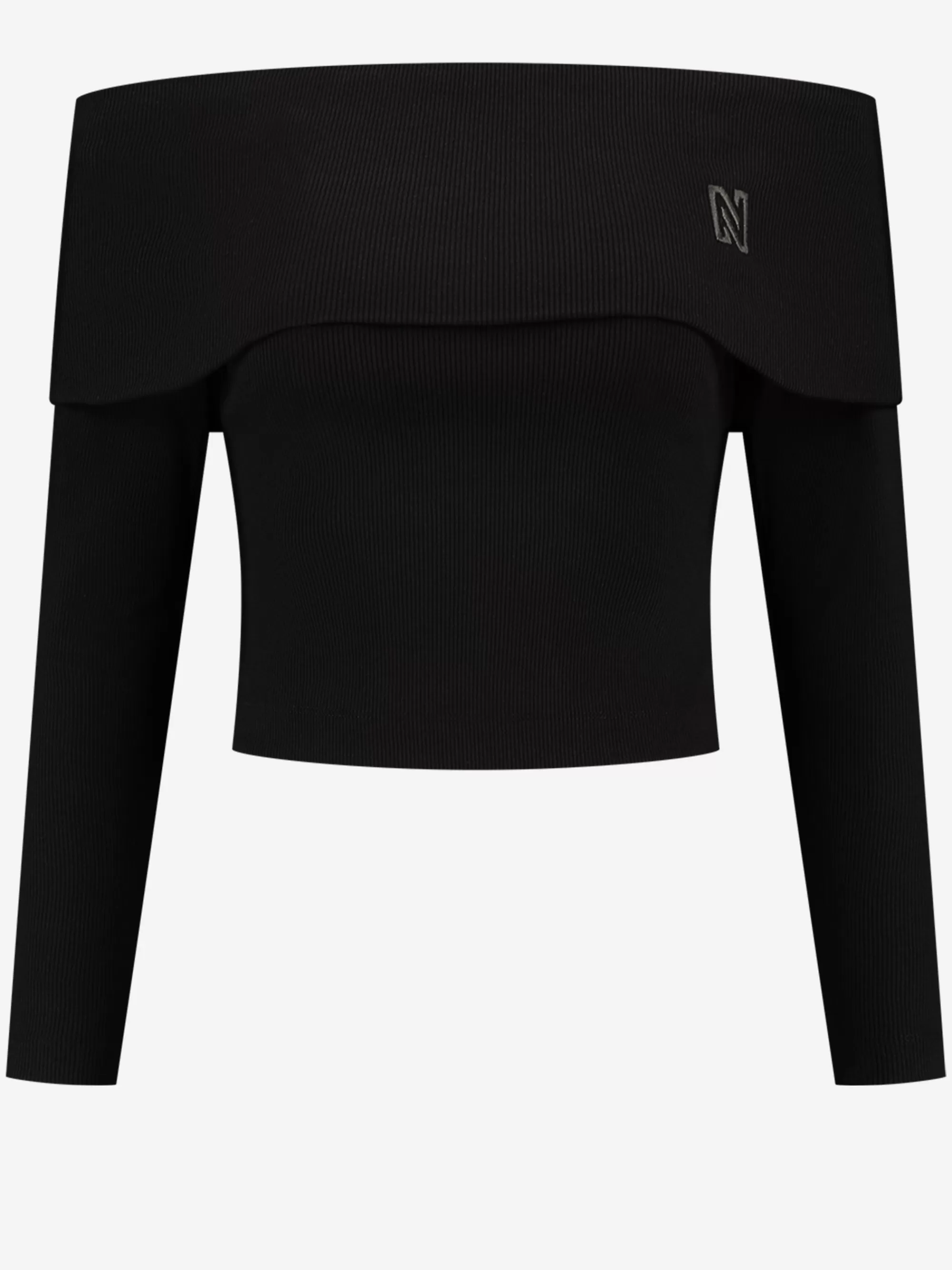 FIFTH HOUSE Tops-Off shoulder top Black