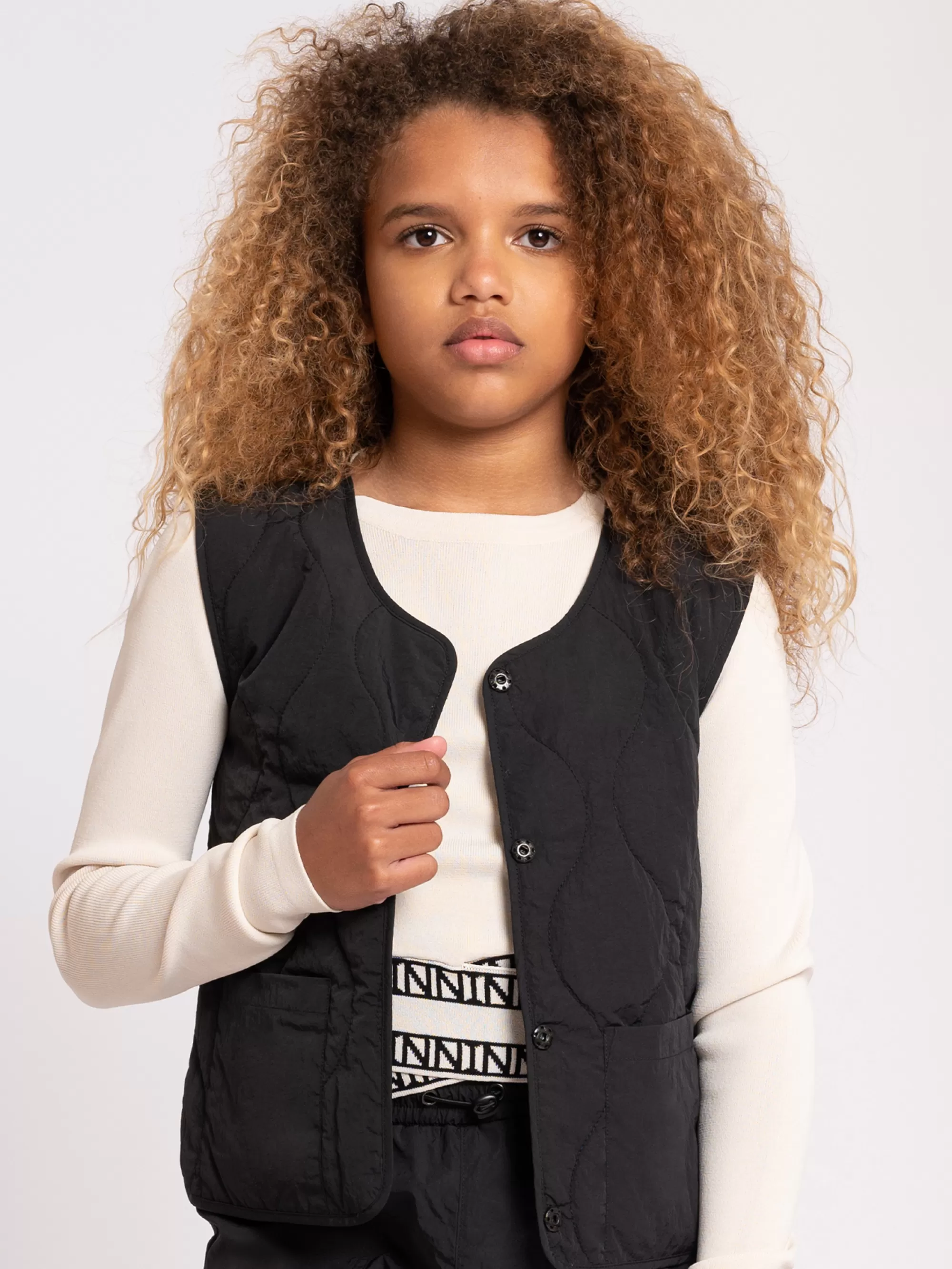 FIFTH HOUSE Jassen & Blazers-Omkeerbaar gewatteerd gilet Black