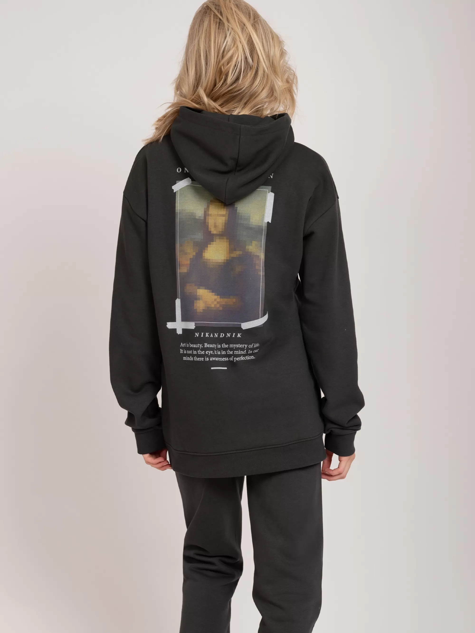 FIFTH HOUSE Truien & Vesten | Truien & Vesten-Oversized hoodie met graphic print Pirateblack