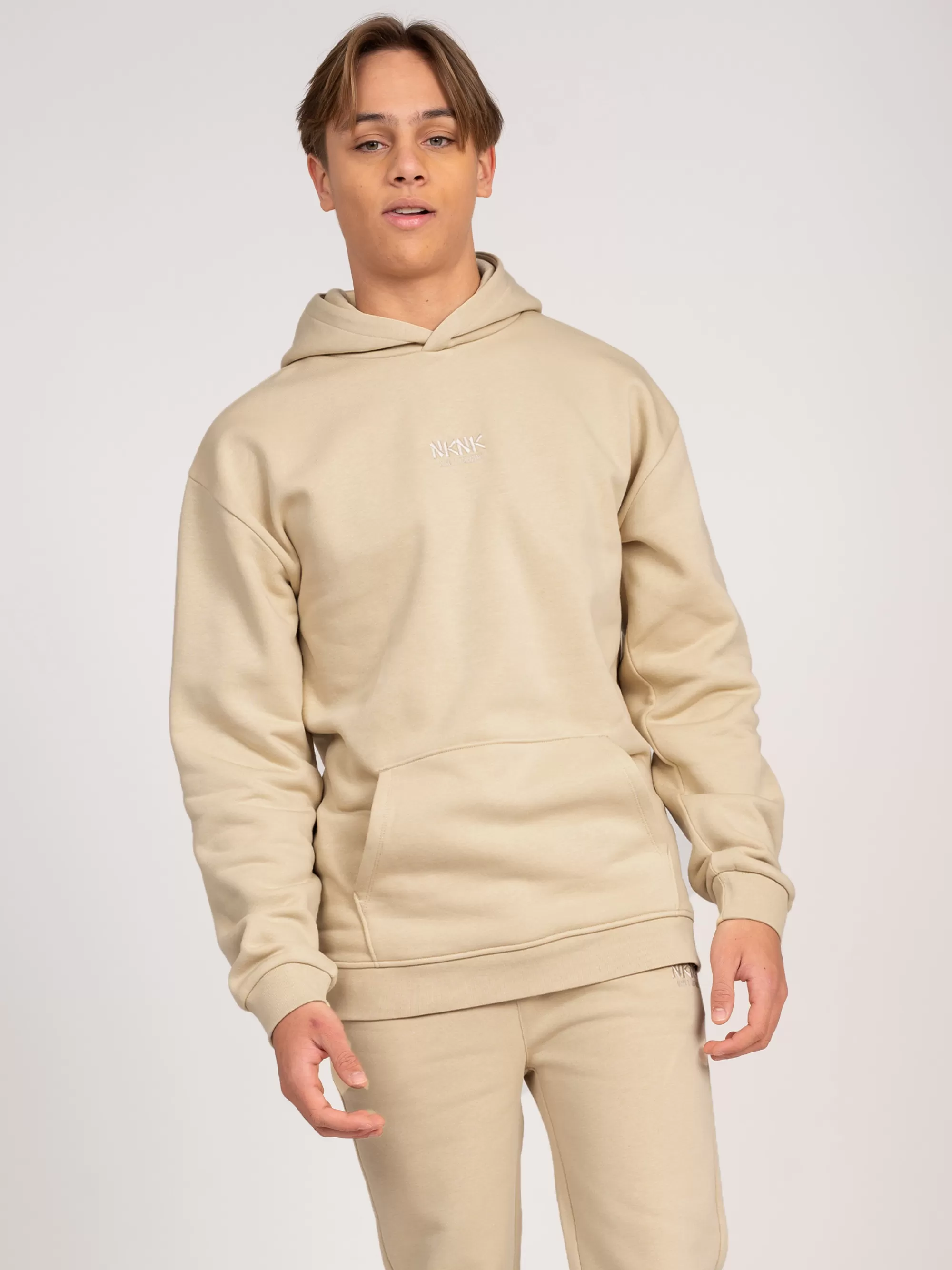 FIFTH HOUSE Truien & Vesten-Oversized hoodie met NN-logo Grainbrown