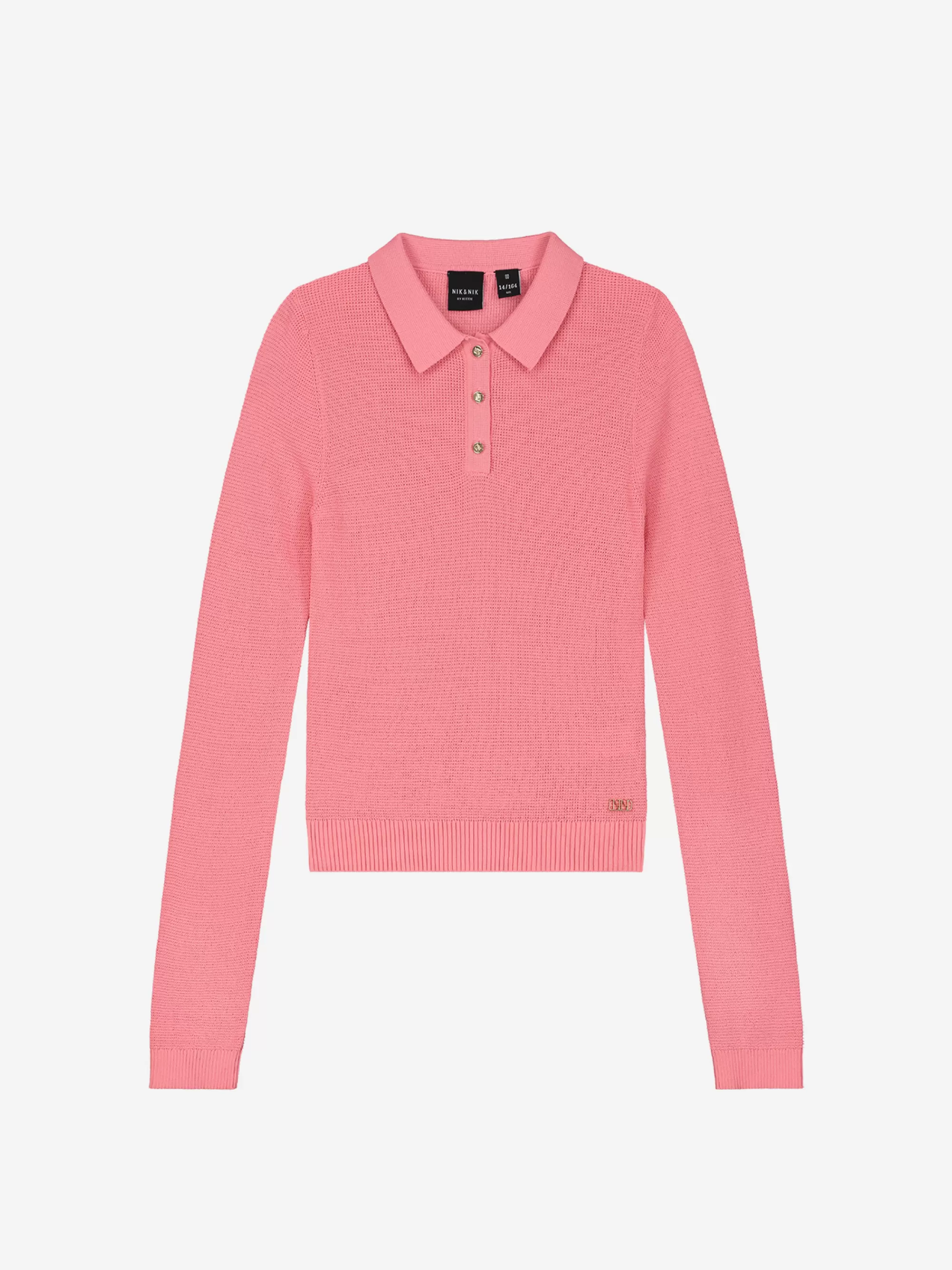 FIFTH HOUSE Truien & Vesten-Polo met lange mouwen Blushpink