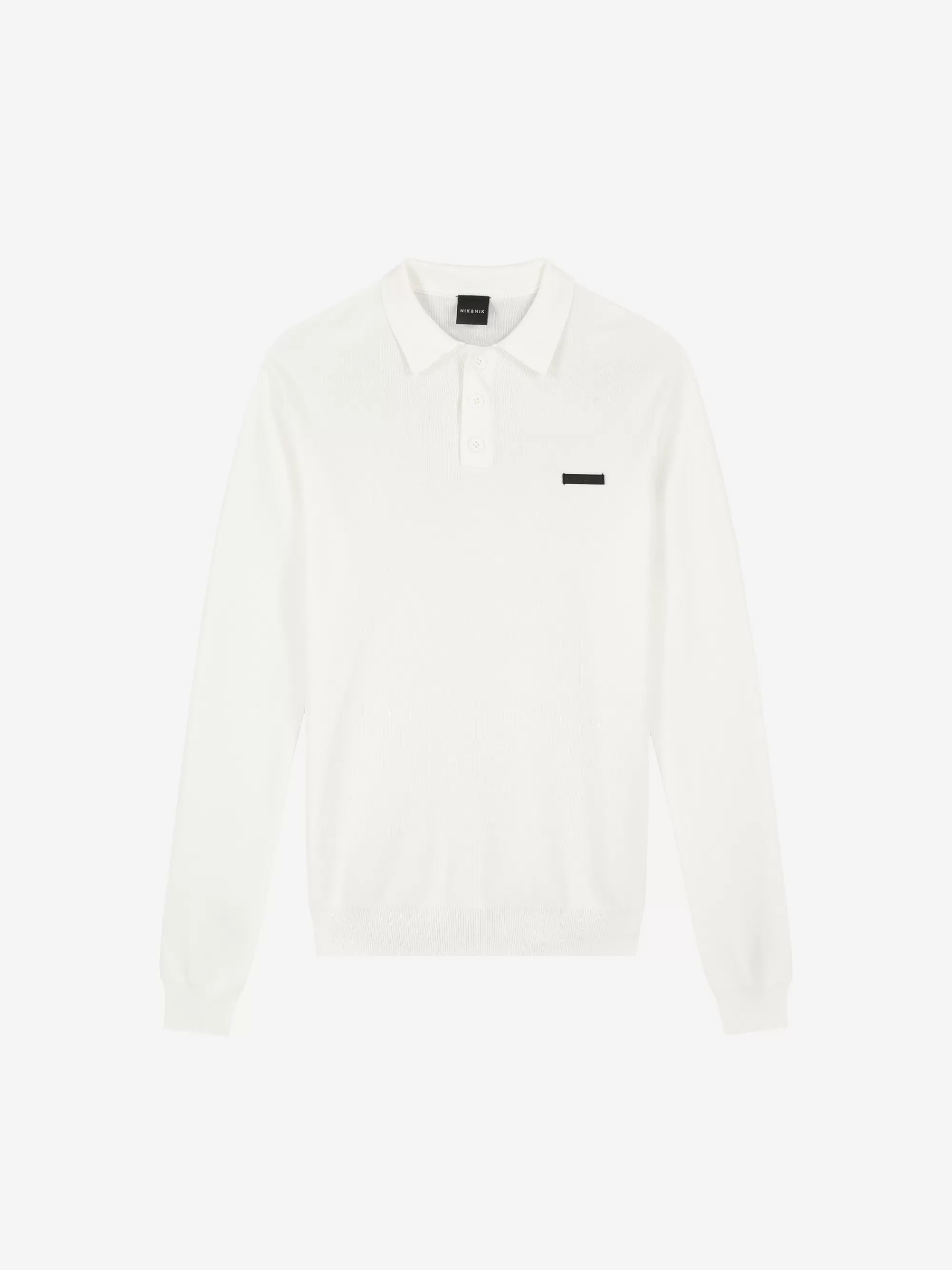 FIFTH HOUSE T-shirts & Polos-Polo met lange mouwen en NIK&NIK logo Offwhite