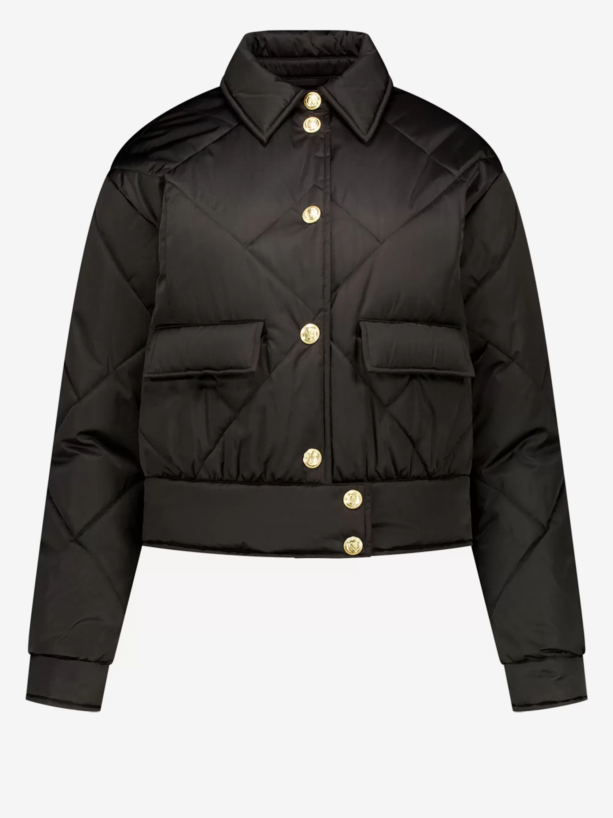 FIFTH HOUSE Jassen & Jacks-Puffer jas met kraag Black