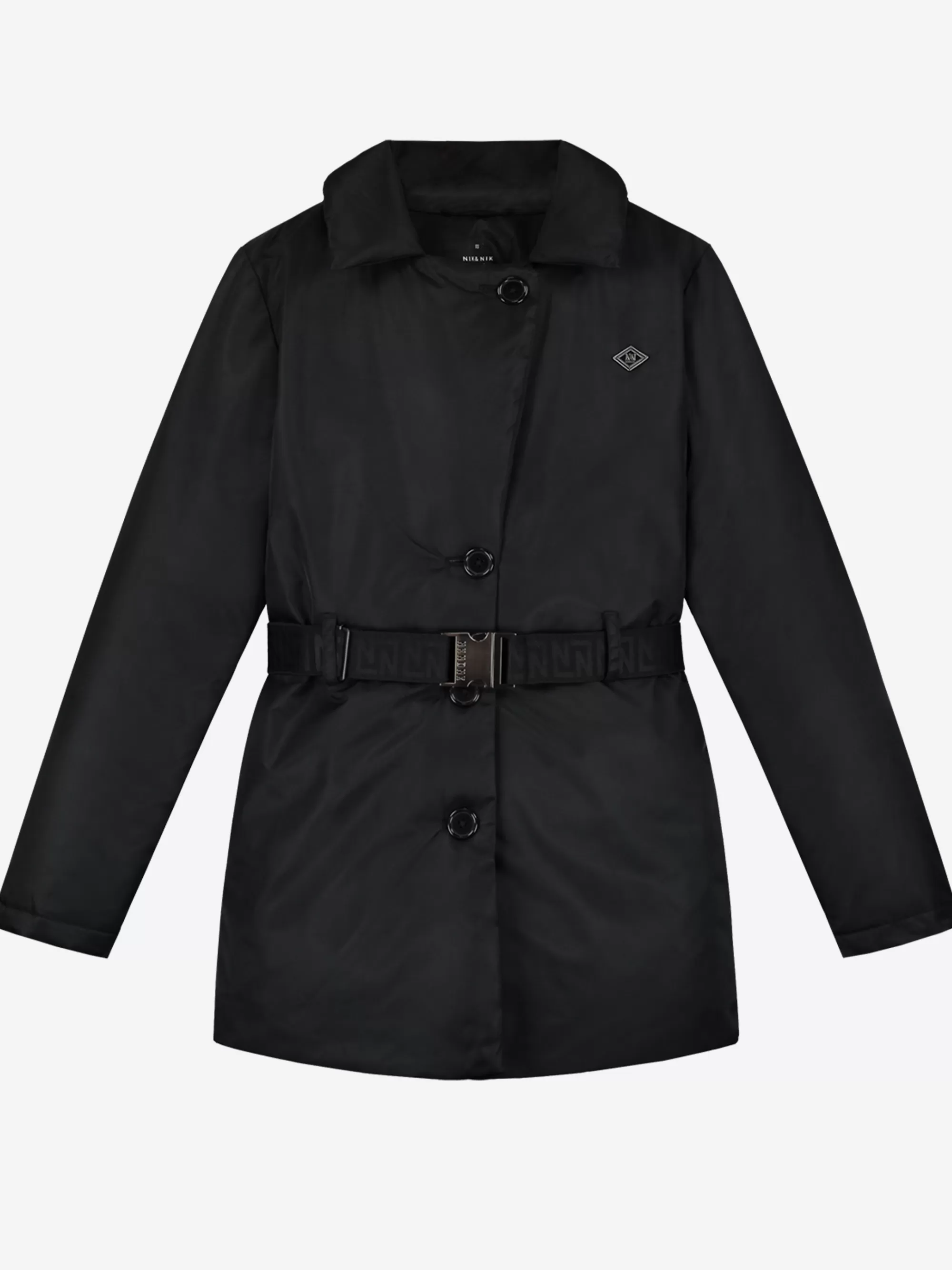 FIFTH HOUSE Jassen & Blazers-Puffer trenchcoat met riem Black