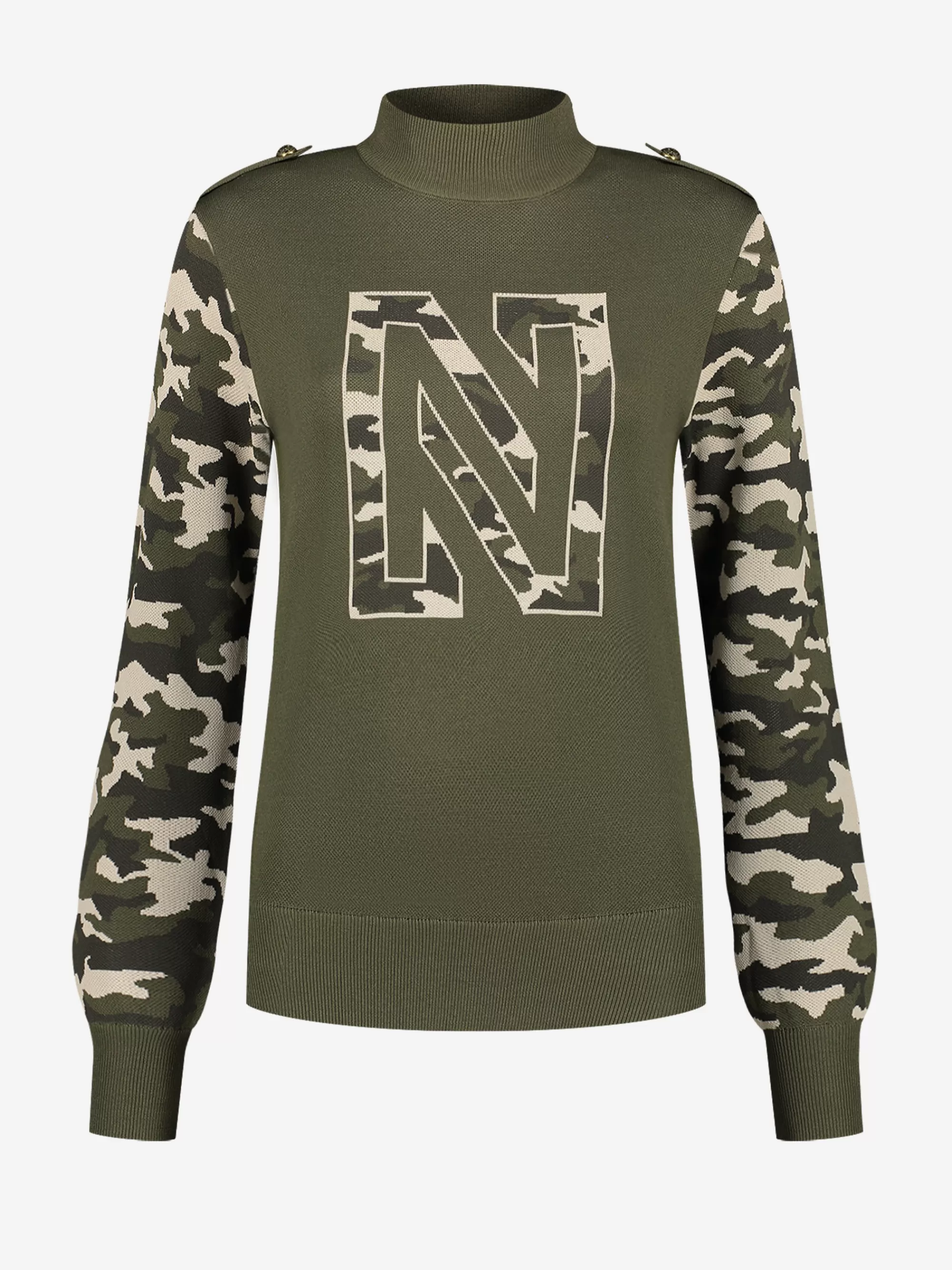 FIFTH HOUSE Truien & Vesten-Pull-over met logo Combatgreen