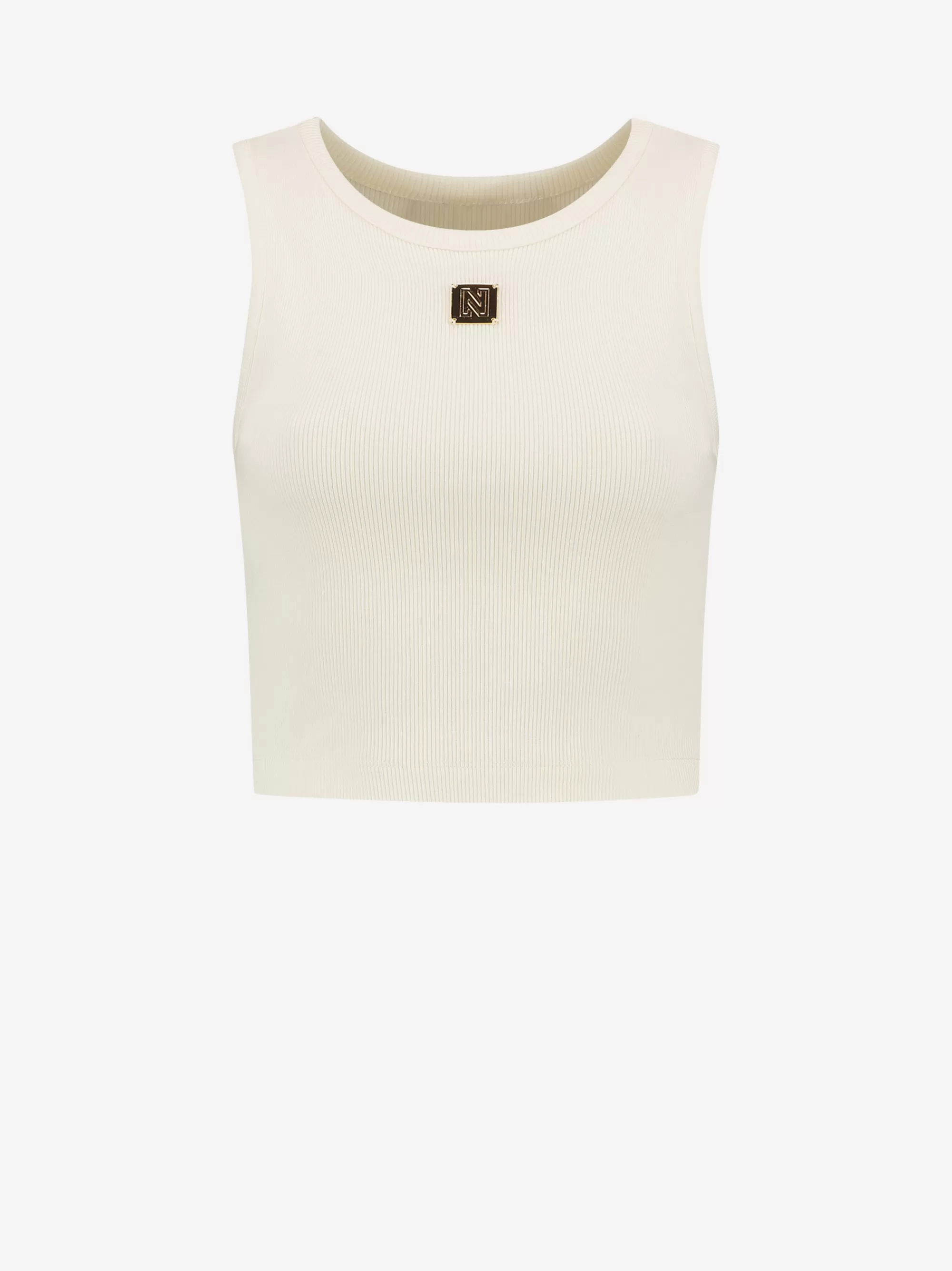 FIFTH HOUSE Tops-Ribbed Tank top Pearl