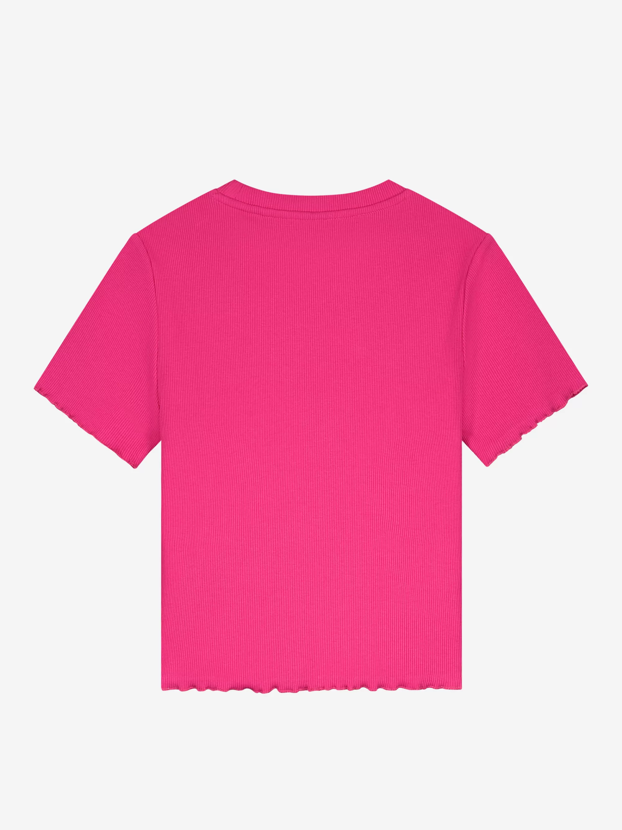 FIFTH HOUSE T-shirts-Ribbed T-shirt Fuchsiapop