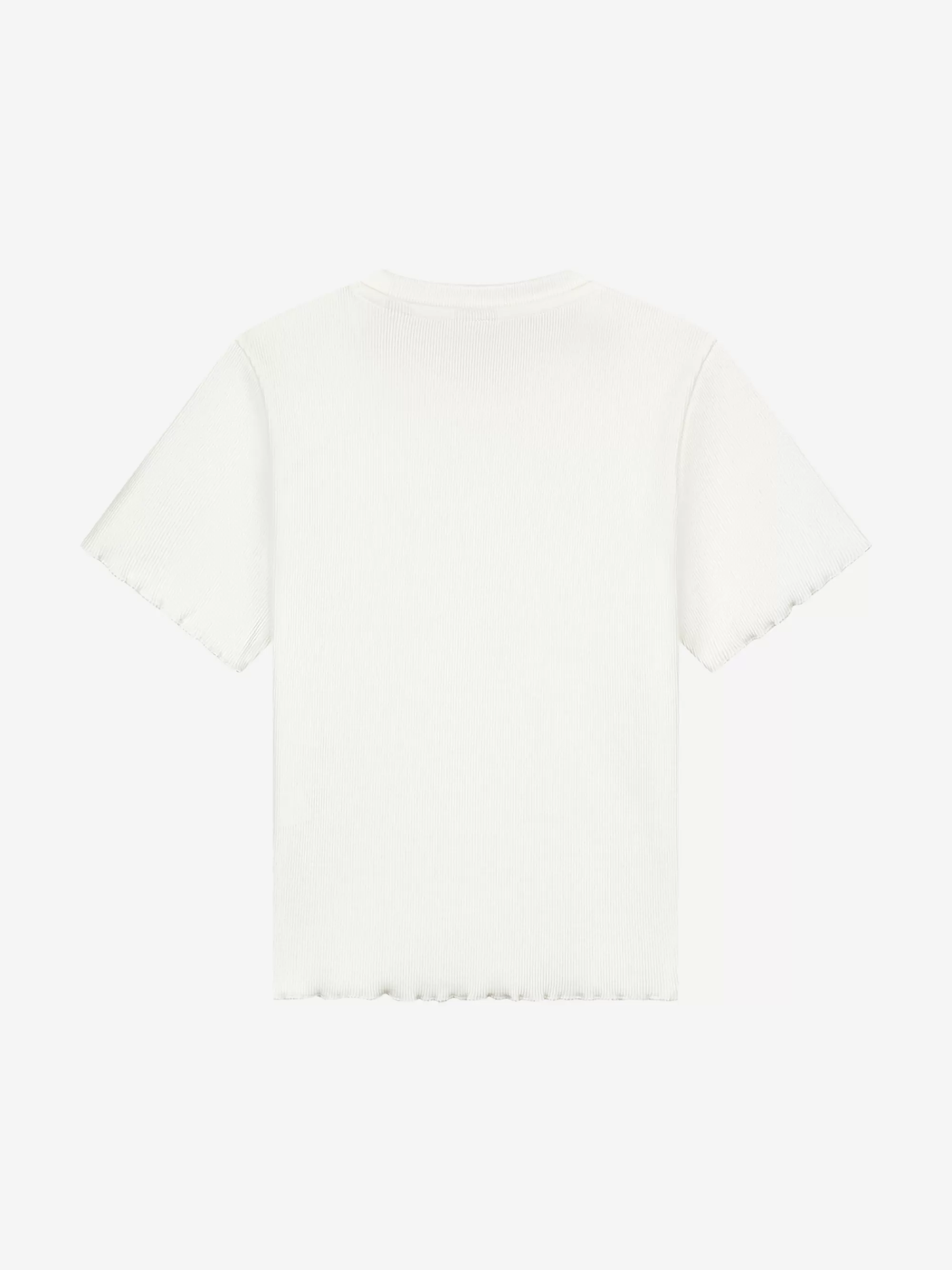 FIFTH HOUSE T-shirts-Ribbed T-shirt Offwhite