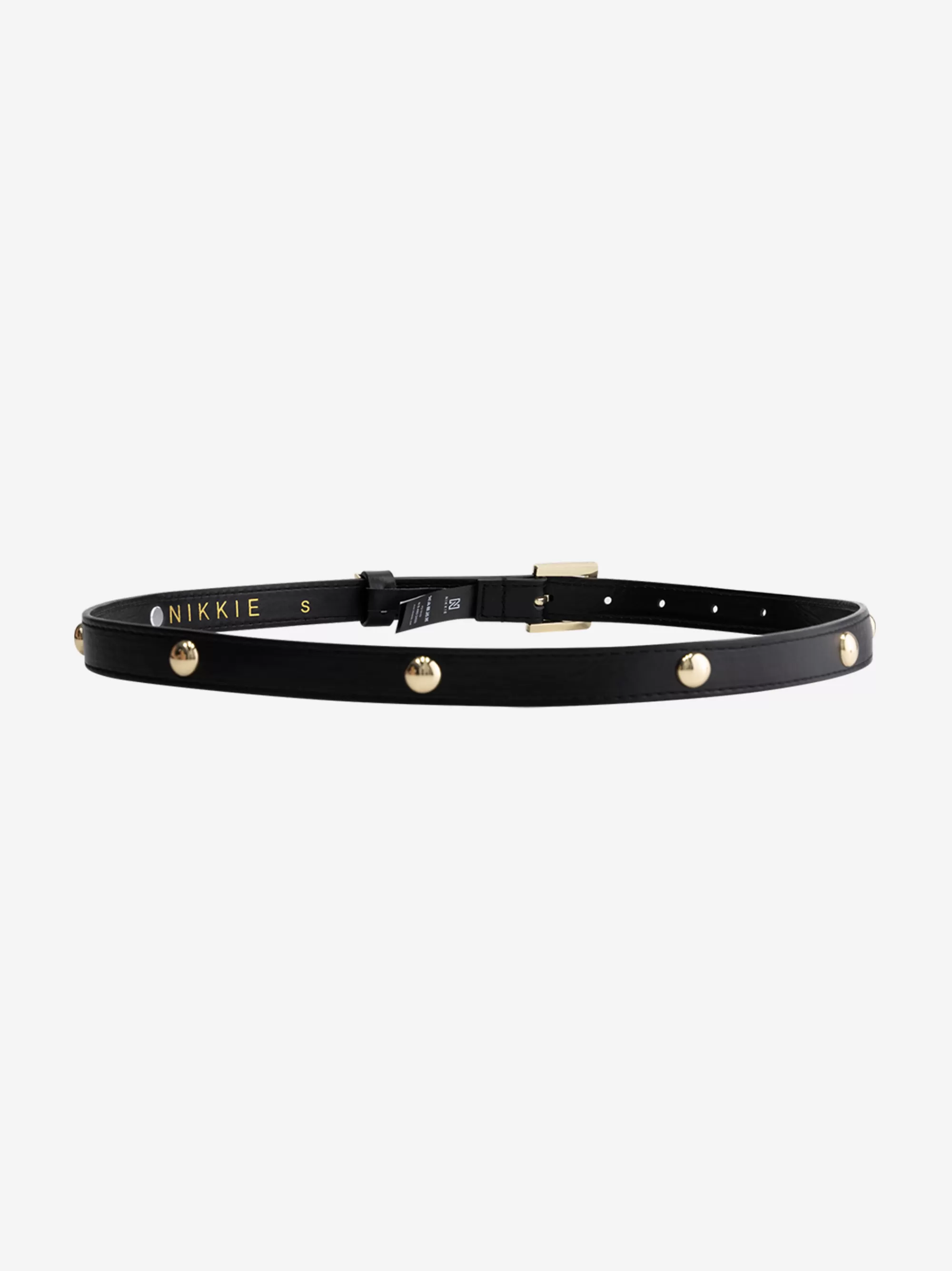 FIFTH HOUSE Alle Accessories-Riem met studs Black/gold