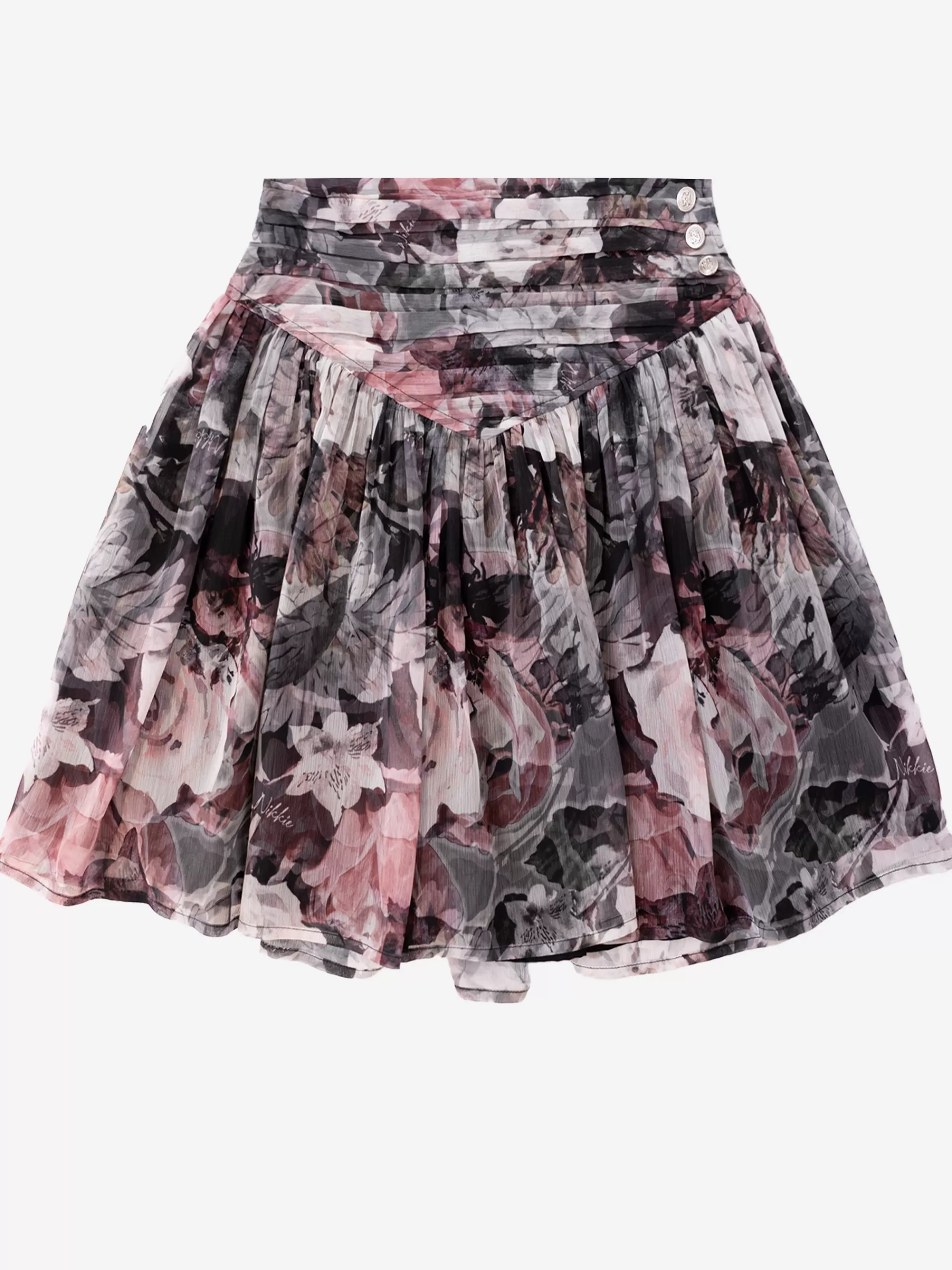 FIFTH HOUSE Rokken-Rok met bloemenprint Black