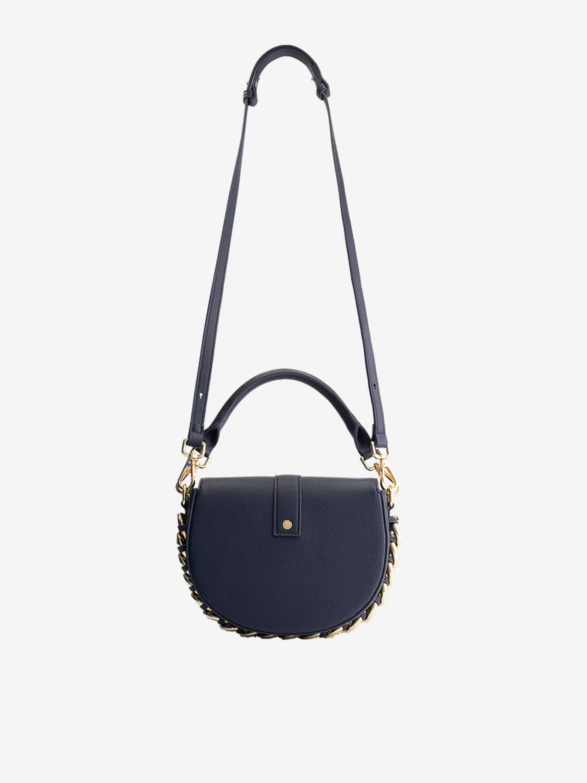 FIFTH HOUSE Alle Accessories-Ronde schoudertas met N-logo Navy